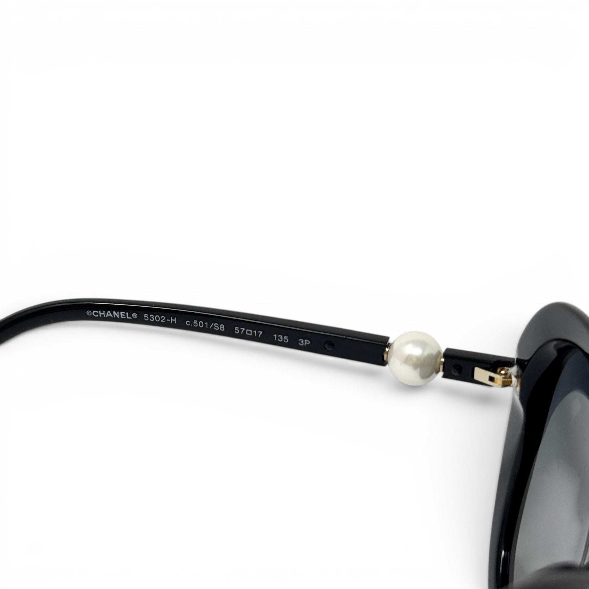 Chanel Black Pearl Polarized Sunglasses 5302-H
