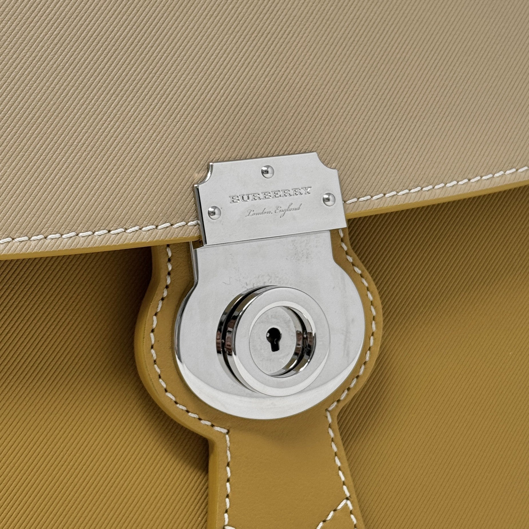 Burberry Ochre Medium Trench Top Handle Bag