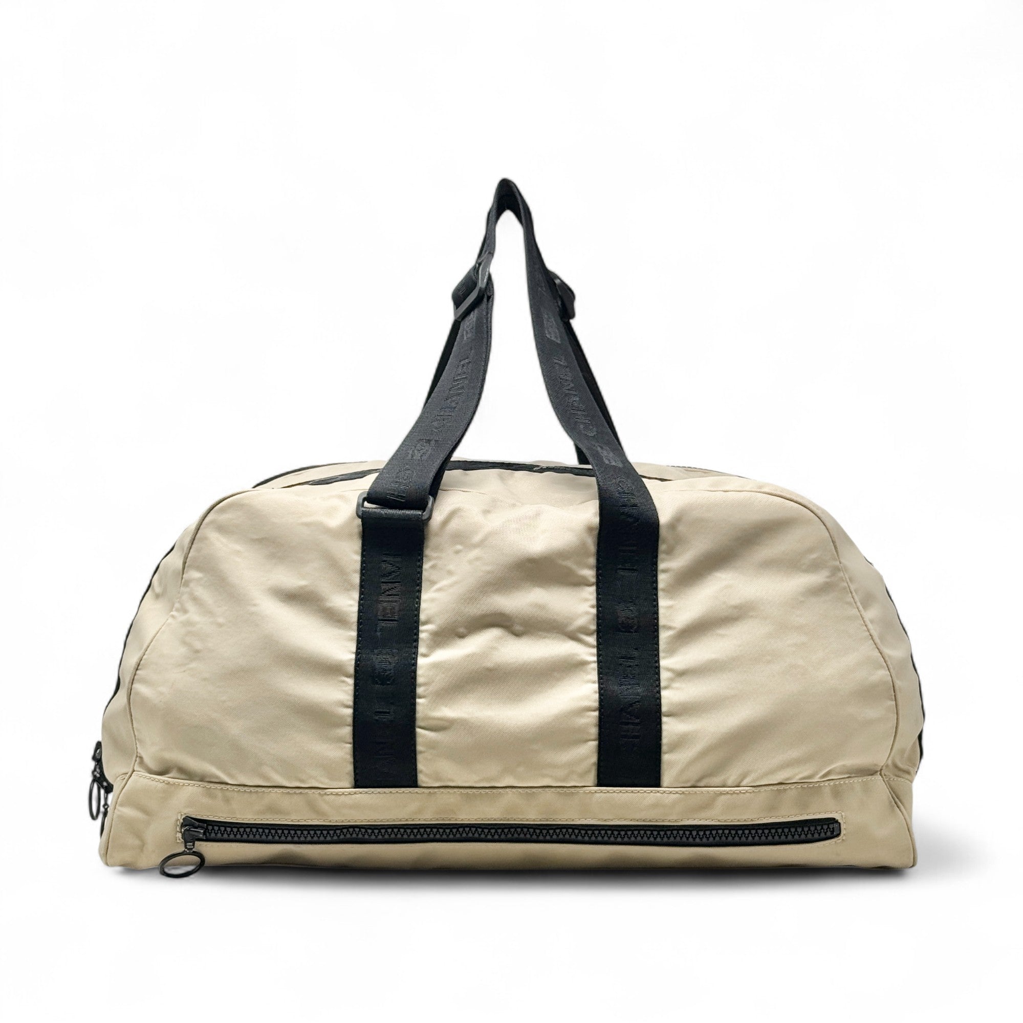 Chanel Beige Nylon Sports Duffle
