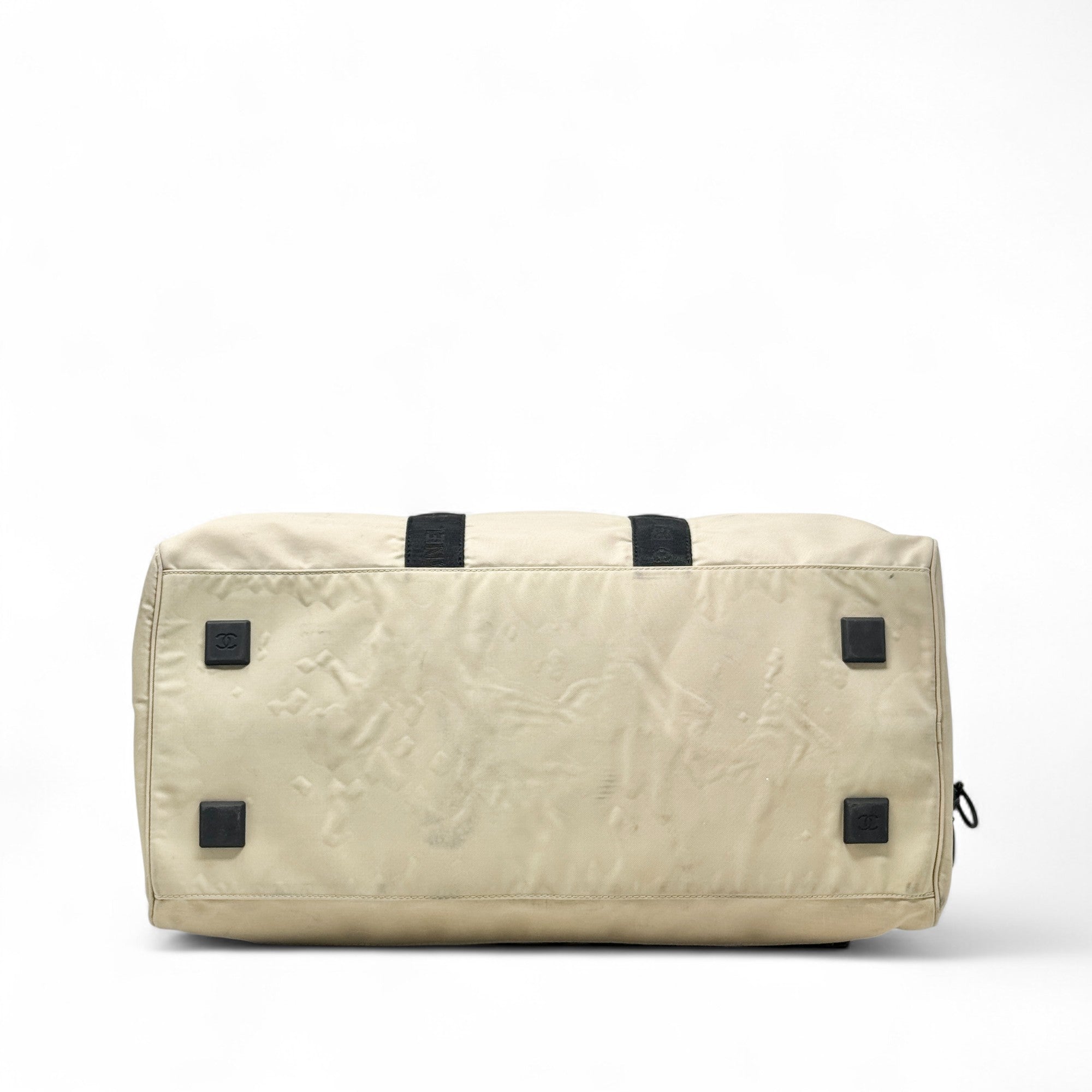 Chanel Beige Nylon Sports Duffle