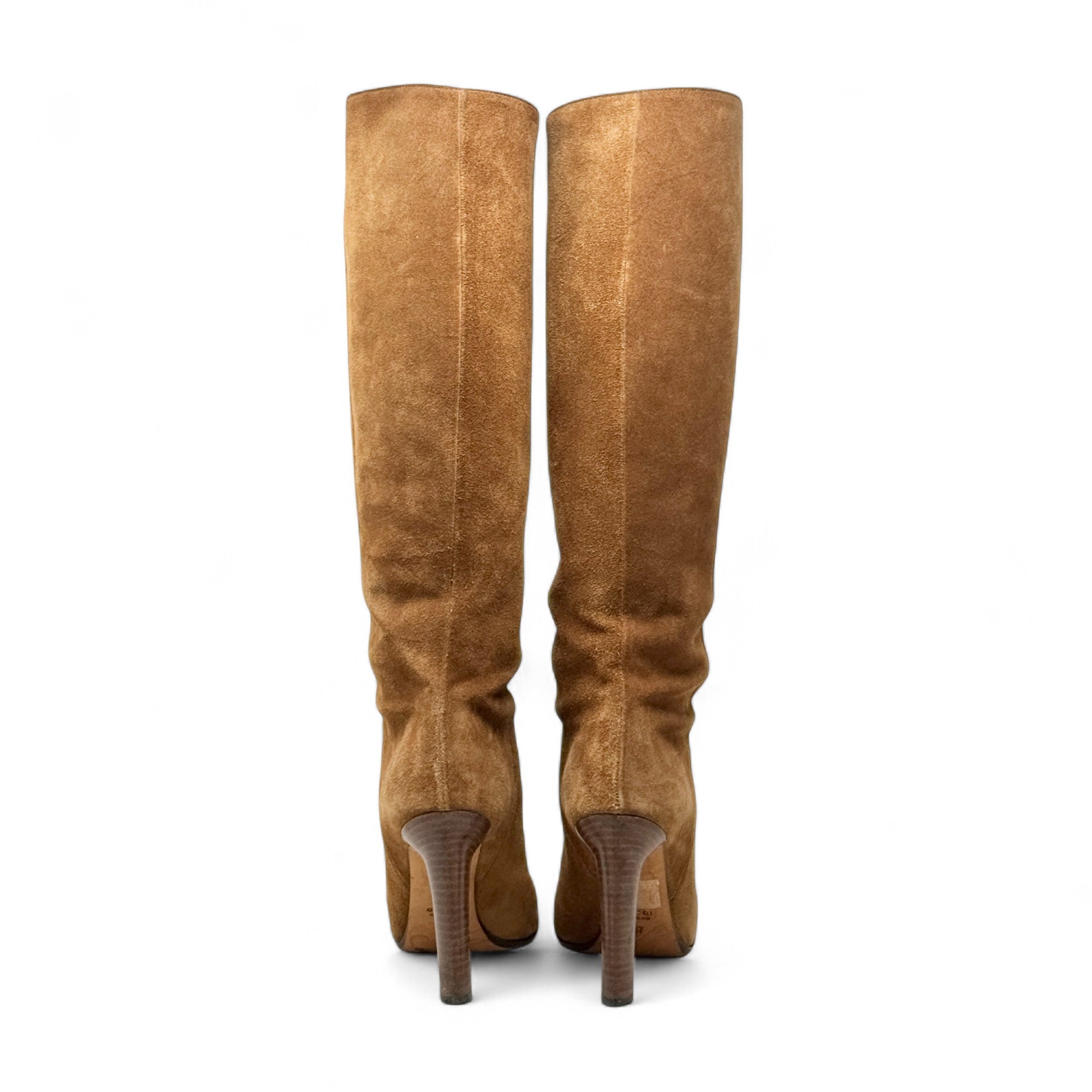 Gucci Brown Suede Tall Knee Boots 37