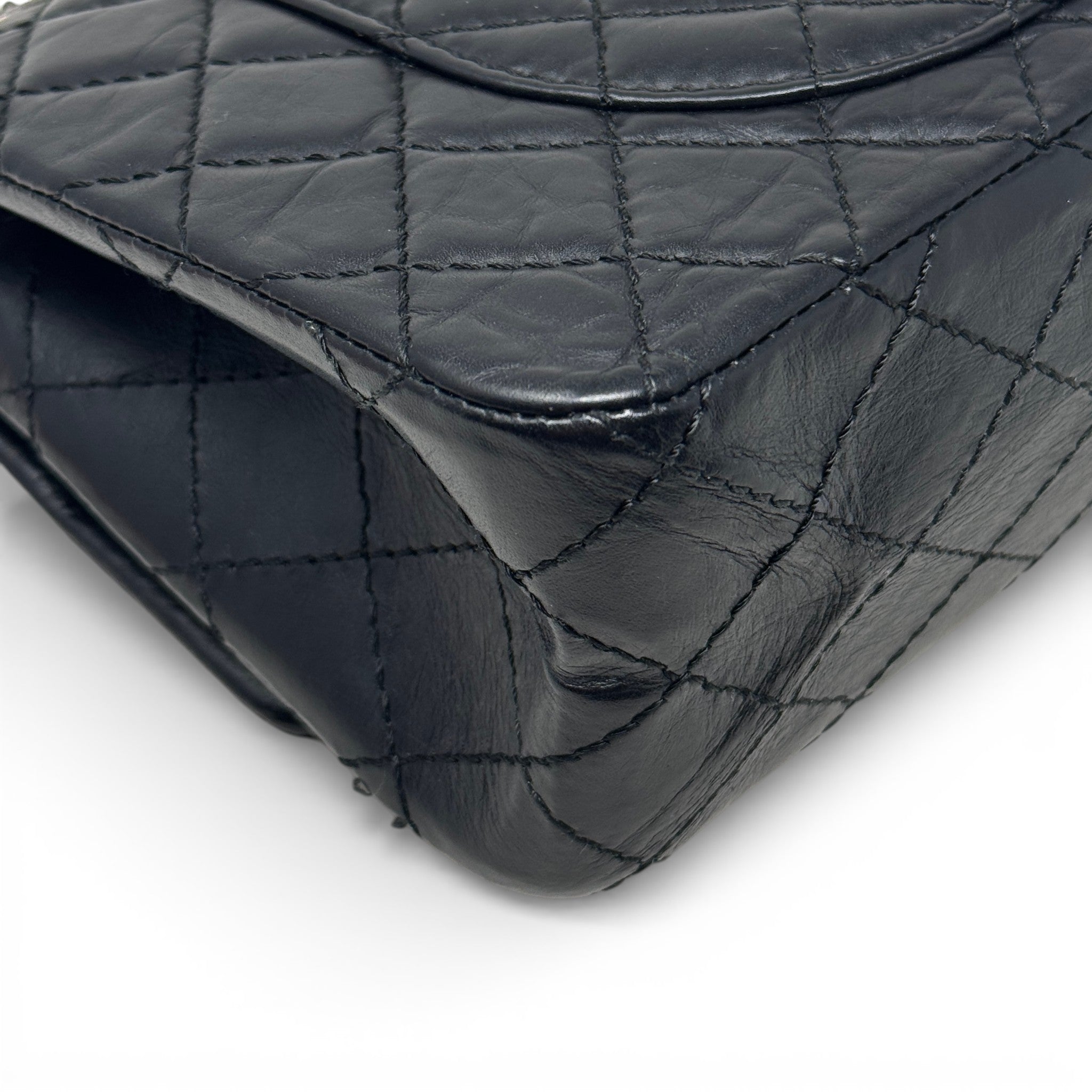 Chanel Black Crinkled 2.55 Reissue 225