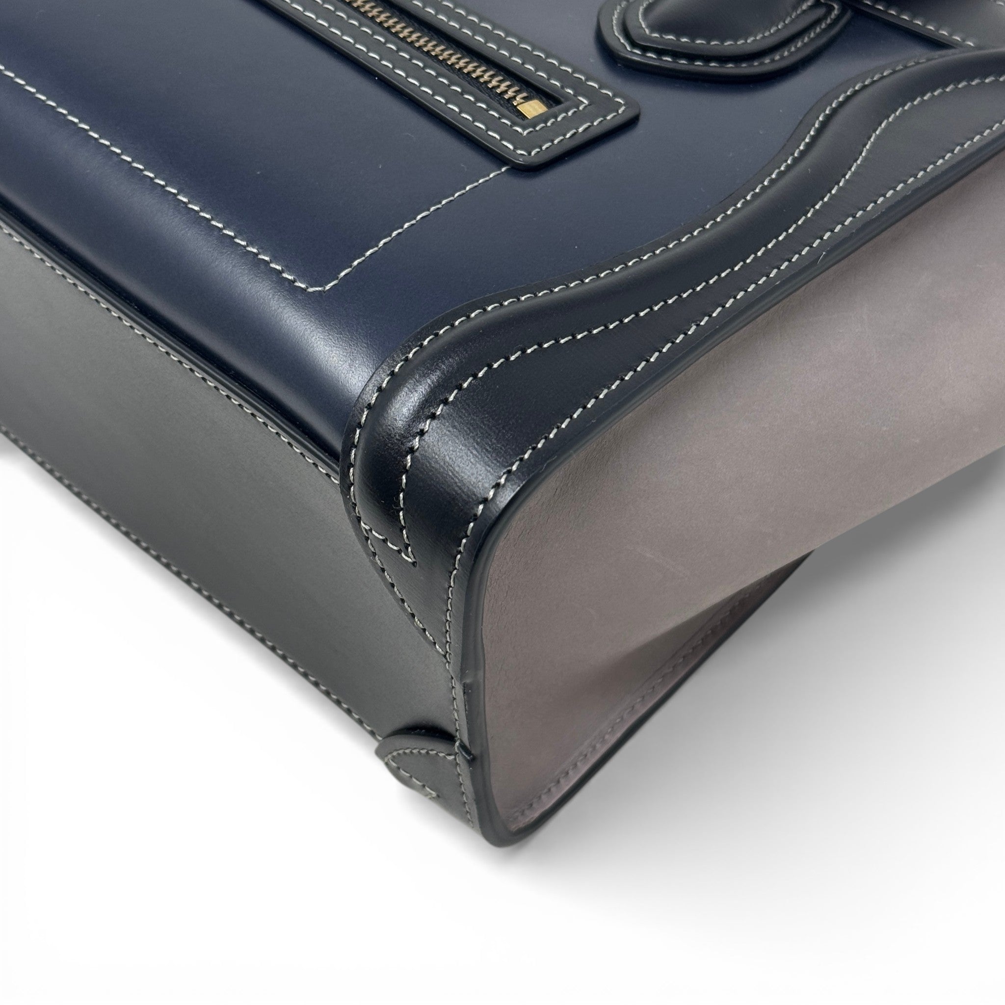 Celine Navy Nano Luggage Bag