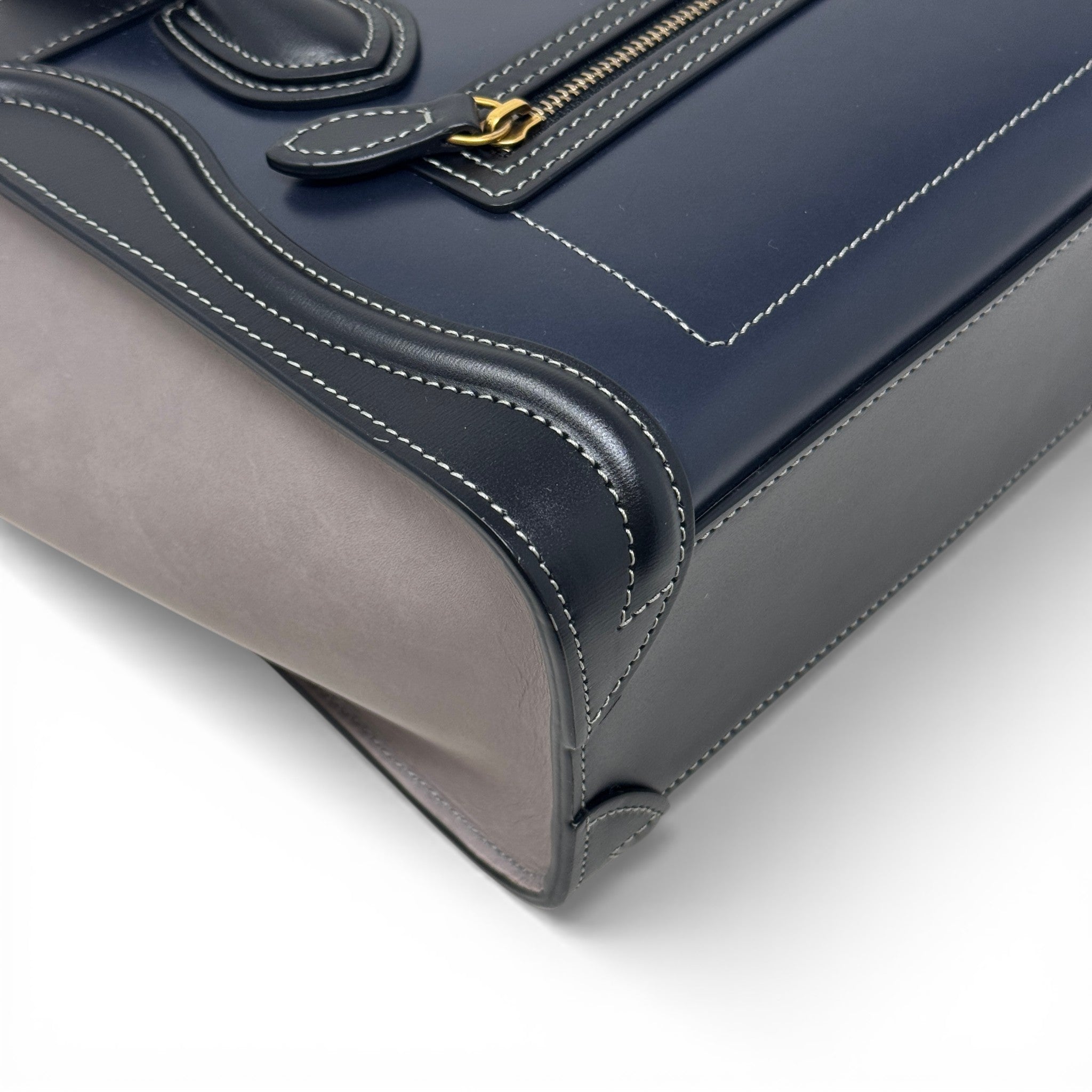 Celine Navy Nano Luggage Bag