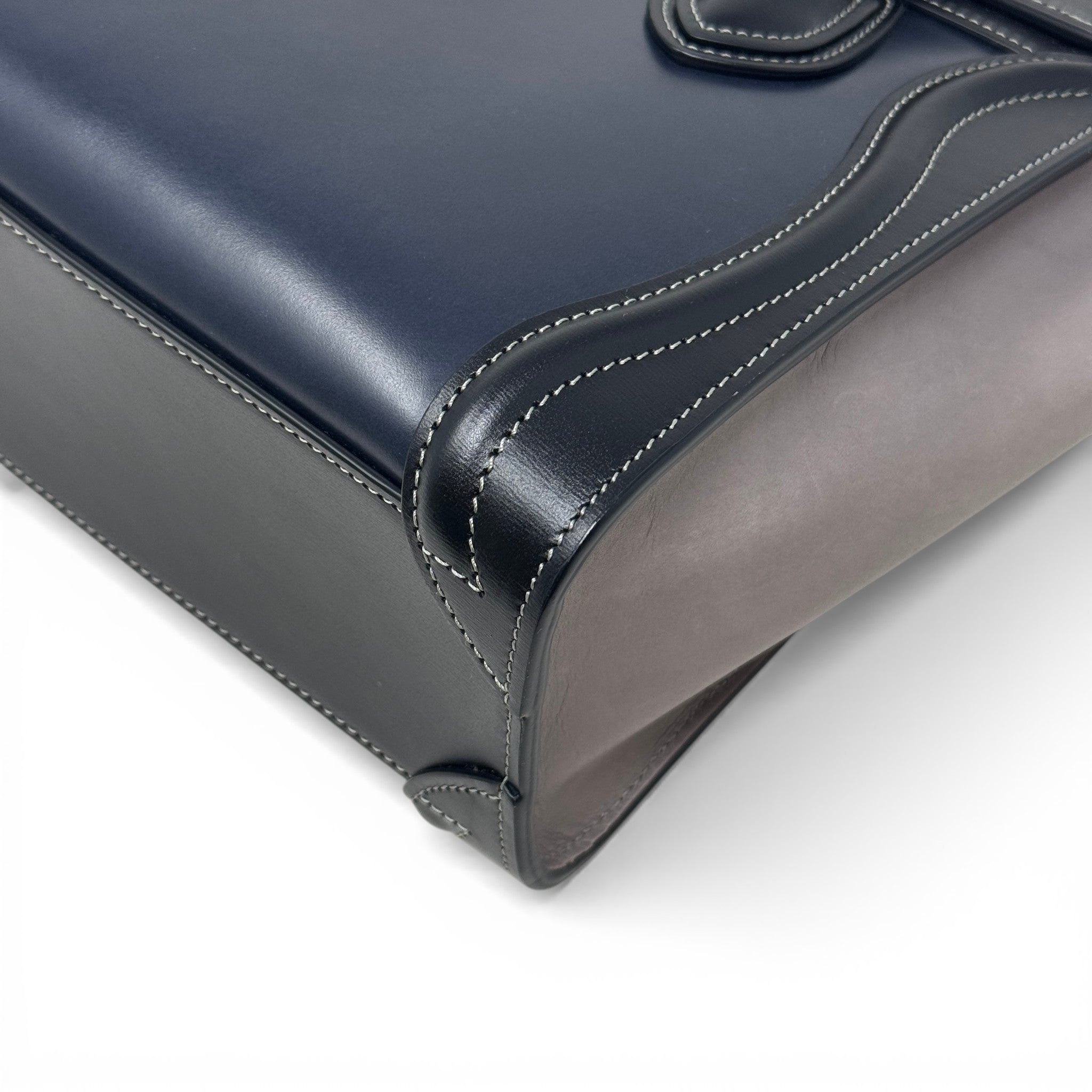 Celine Navy Nano Luggage Bag