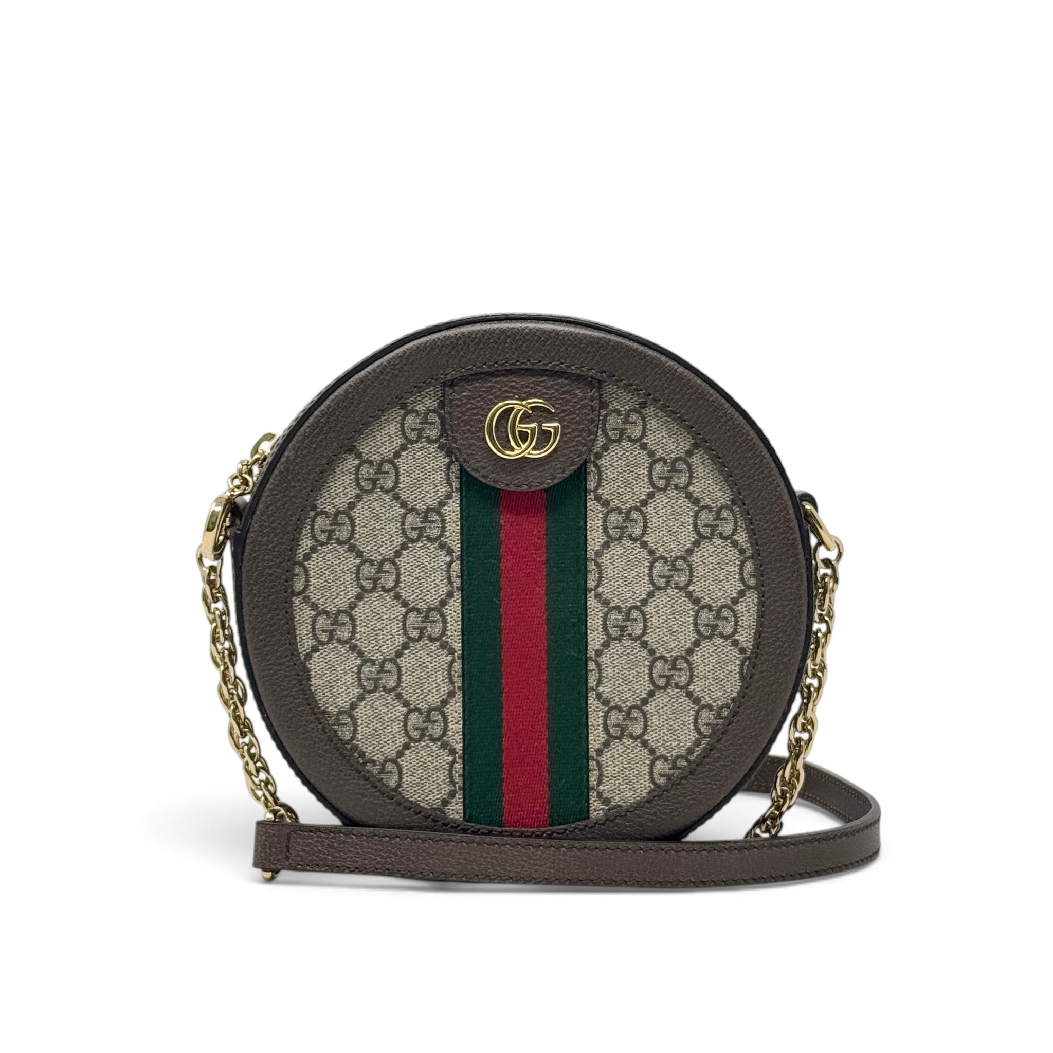 Gucci GG Supreme Ophidia Mini Round Shoulder Bag