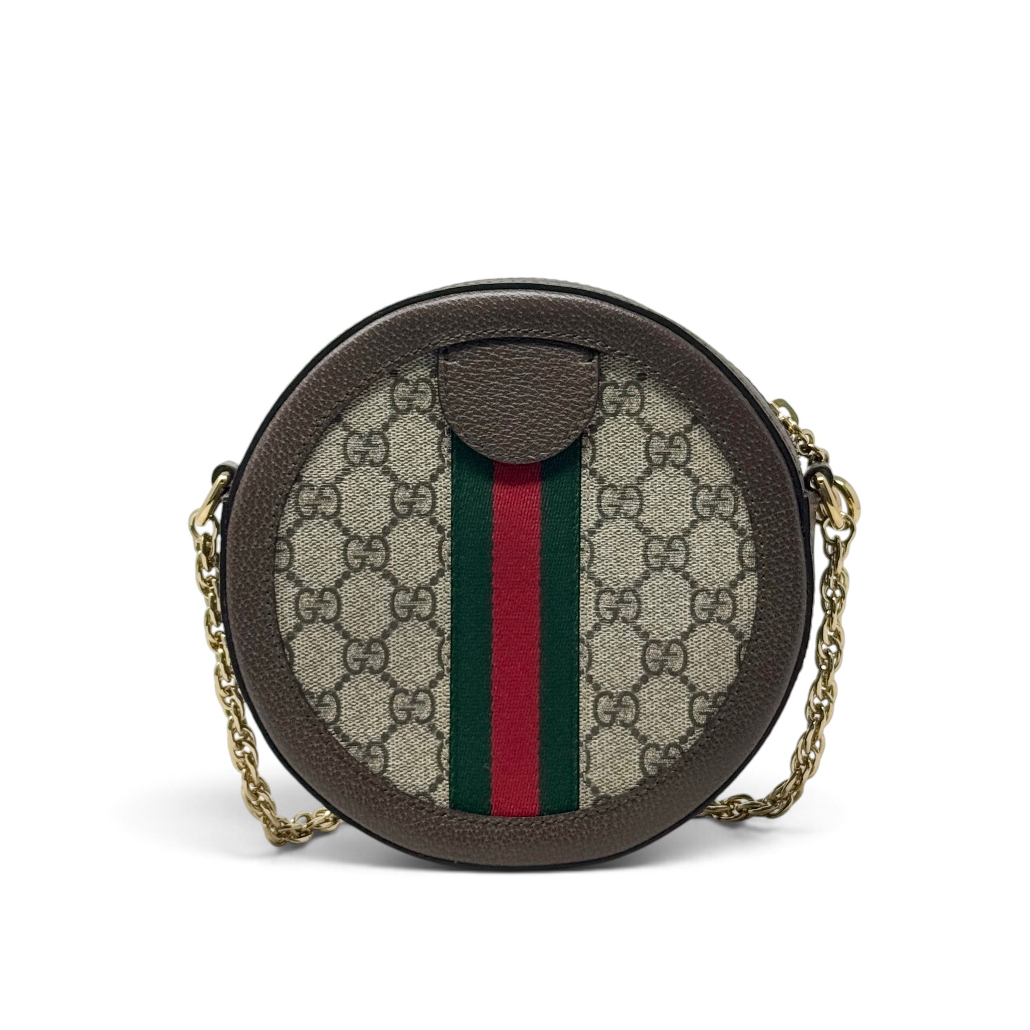 Gucci GG Supreme Ophidia Mini Round Shoulder Bag