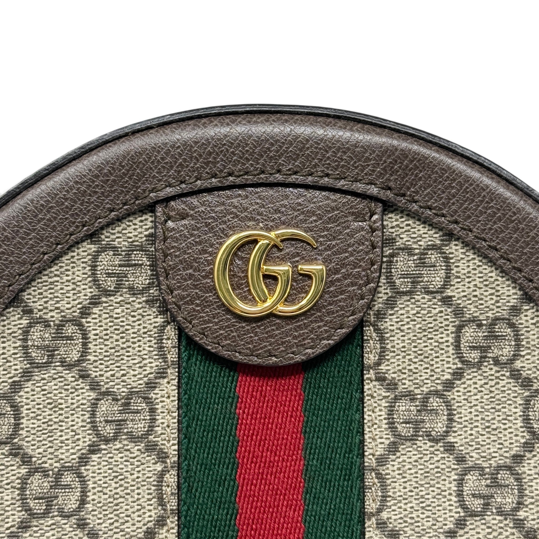Gucci GG Supreme Ophidia Mini Round Shoulder Bag