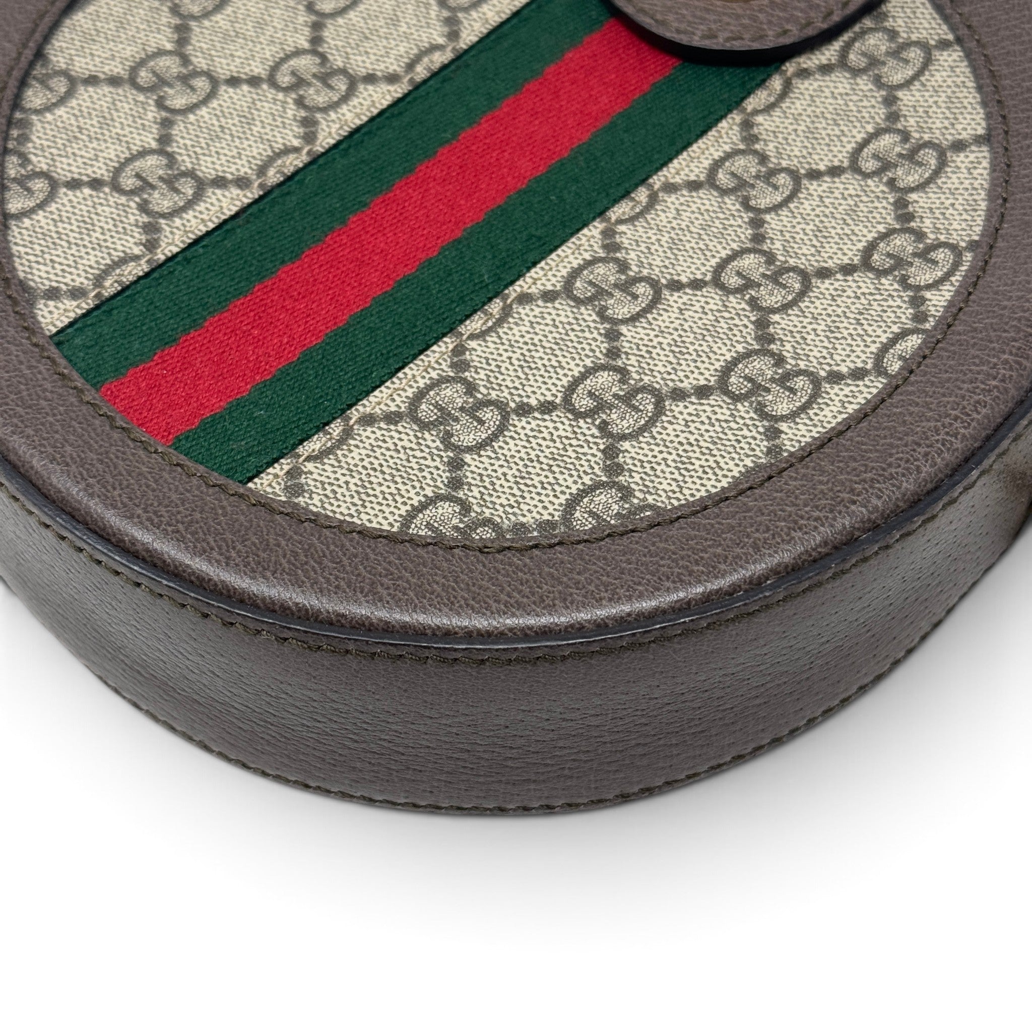 Gucci GG Supreme Ophidia Mini Round Shoulder Bag