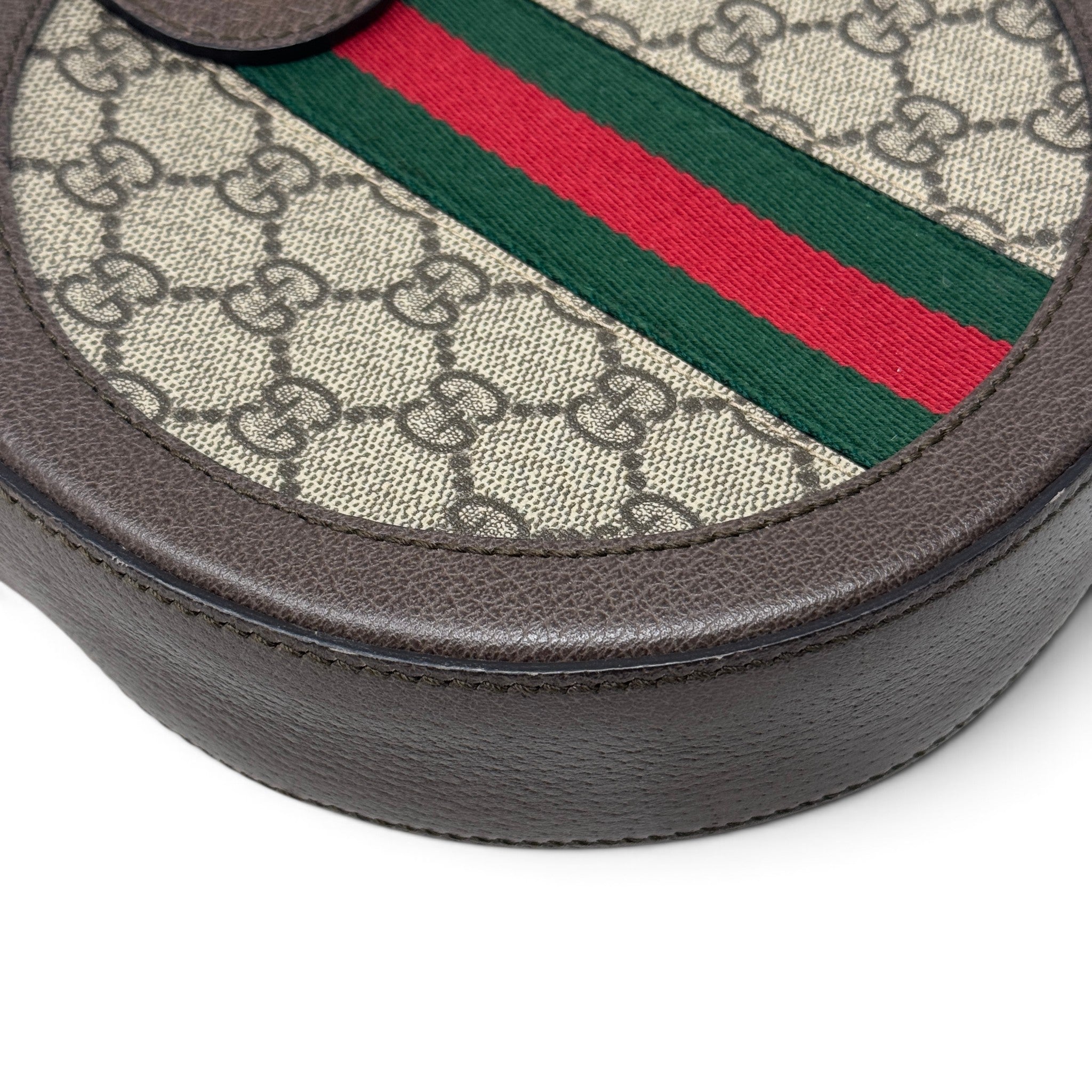 Gucci GG Supreme Ophidia Mini Round Shoulder Bag
