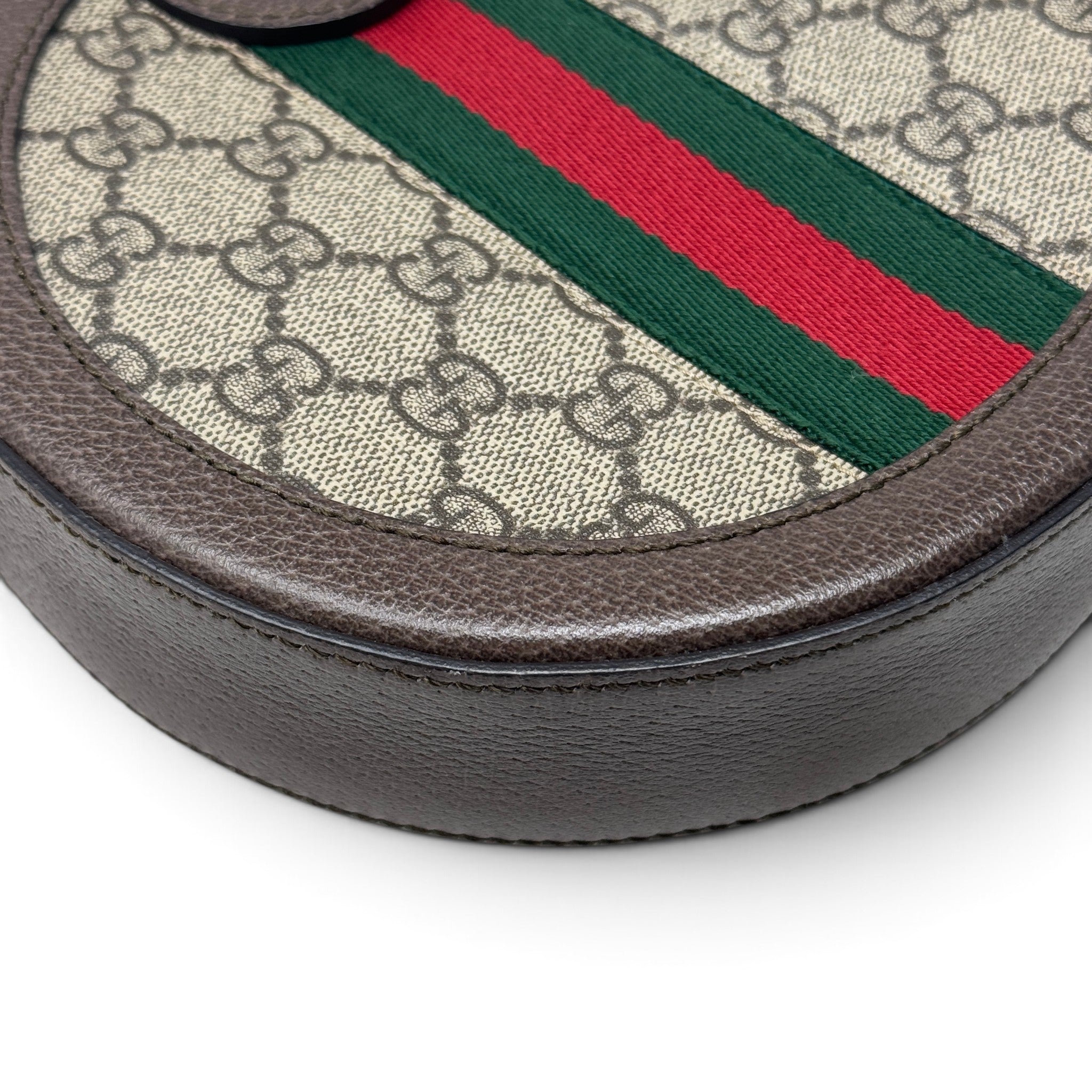 Gucci GG Supreme Ophidia Mini Round Shoulder Bag