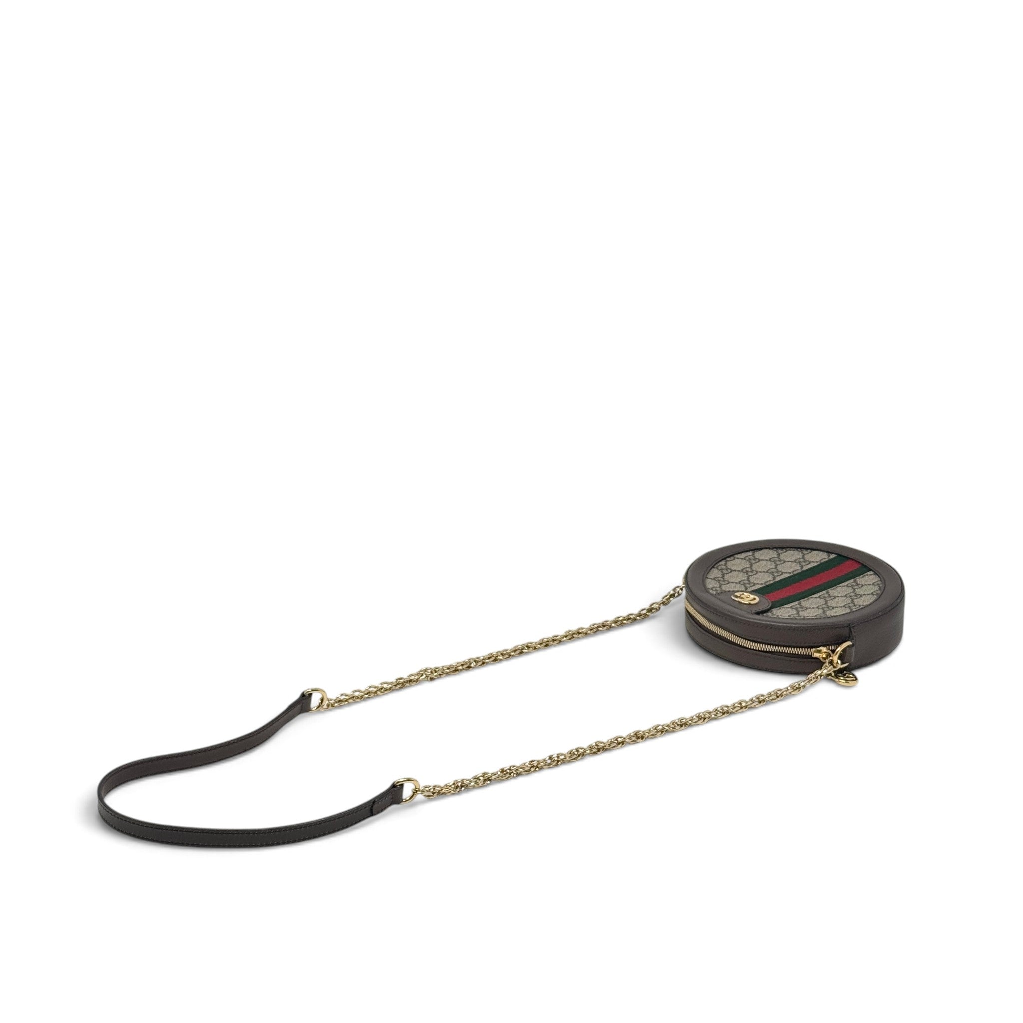 Gucci GG Supreme Ophidia Mini Round Shoulder Bag
