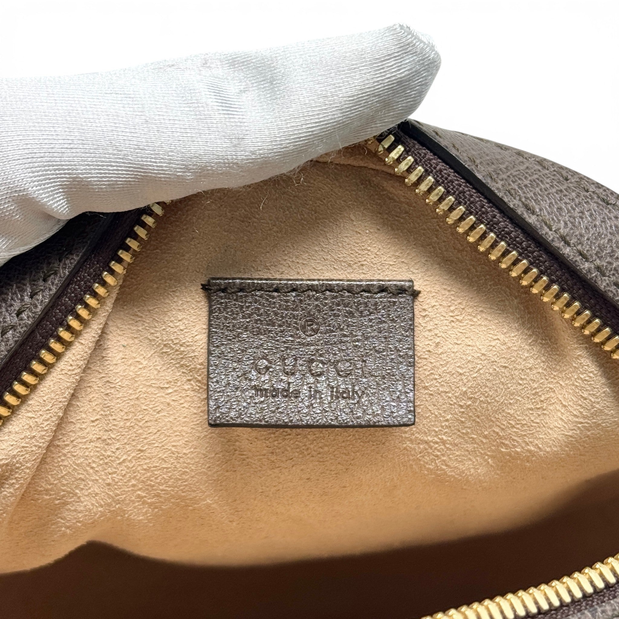 Gucci GG Supreme Ophidia Mini Round Shoulder Bag