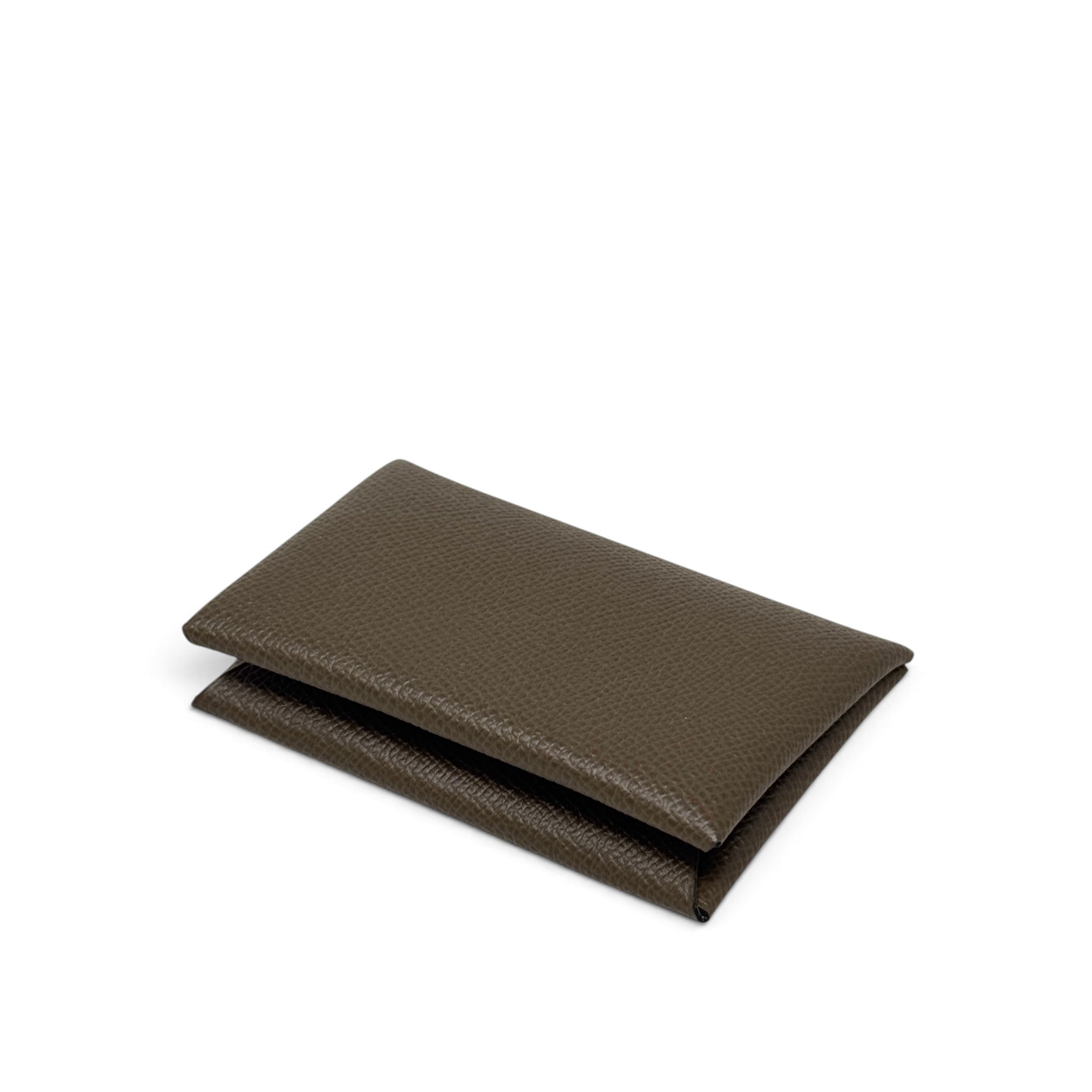Hermes Etoupe Epsom Calvi Card Holder