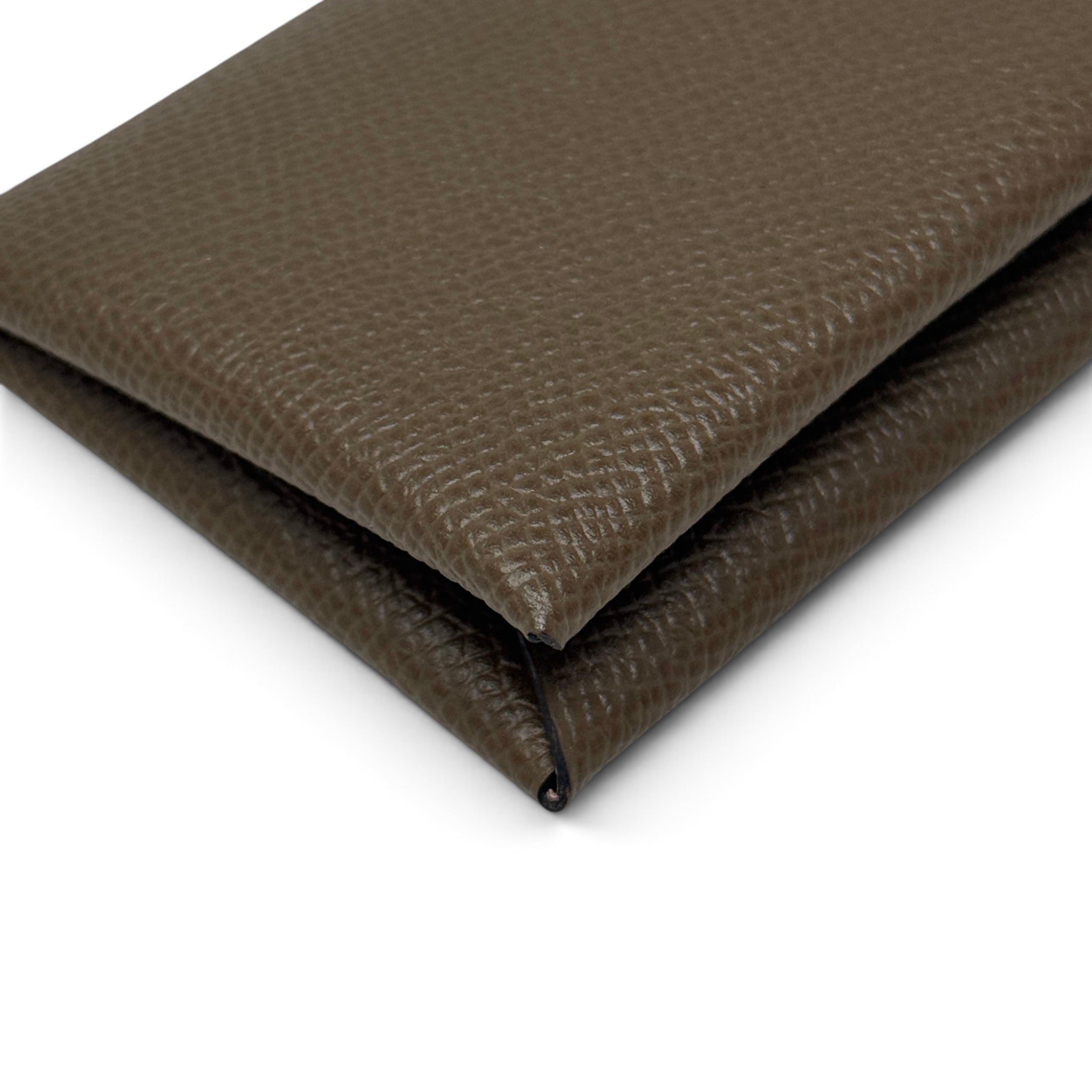 Hermes Etoupe Epsom Calvi Card Holder