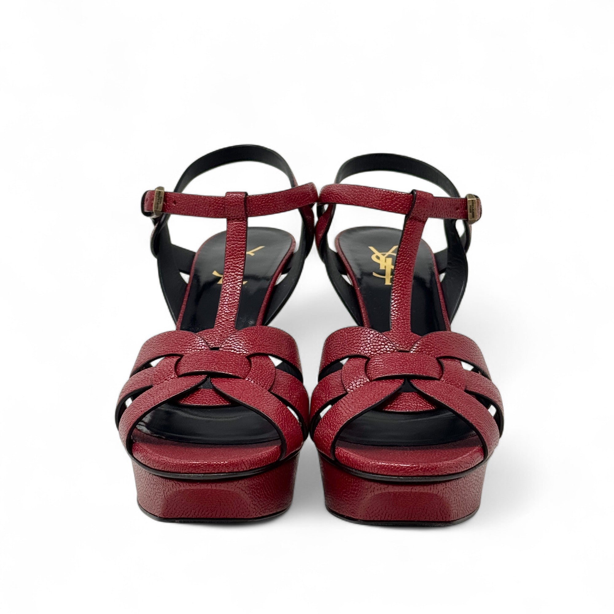 Saint Laurent Red Tribute Sandals 40