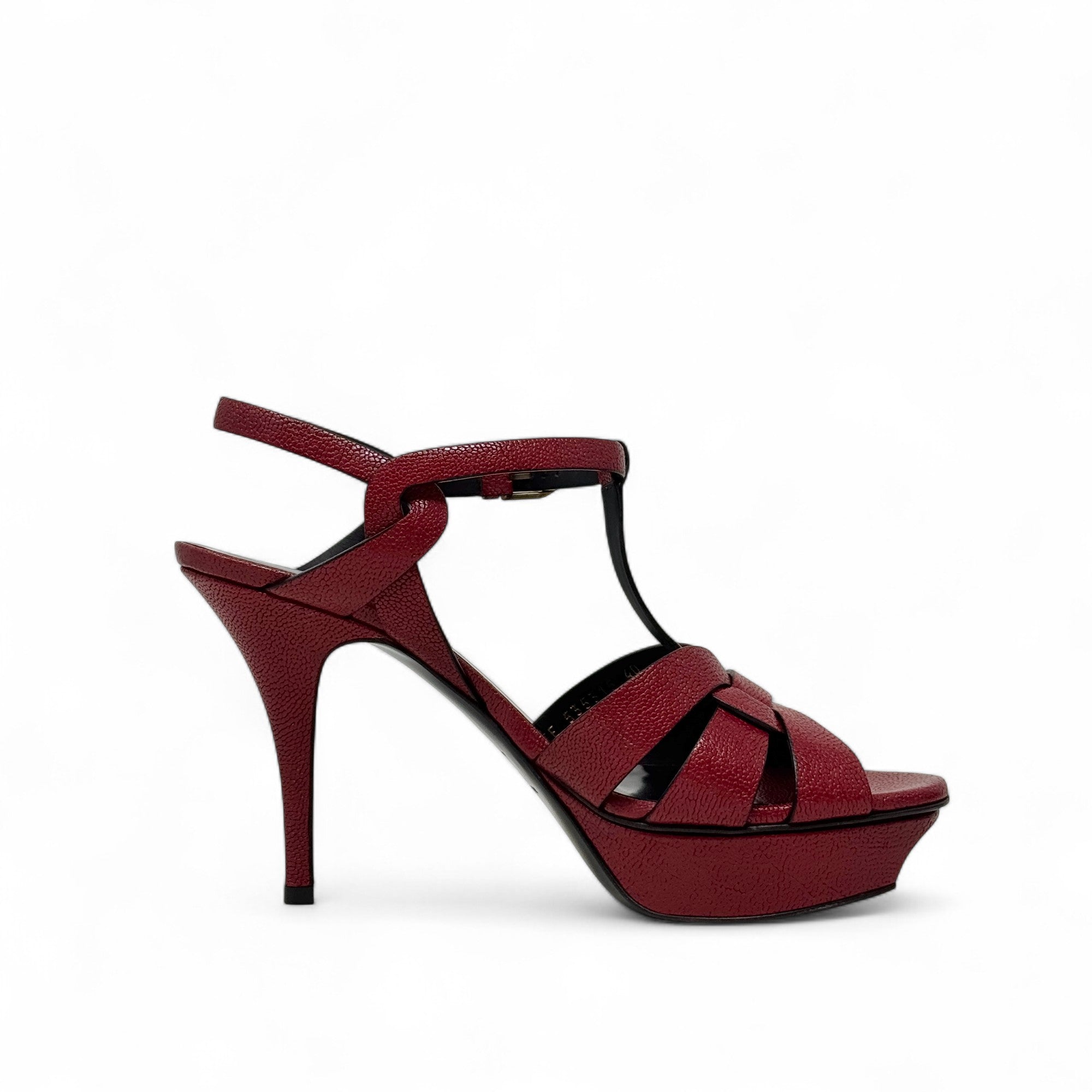 Saint Laurent Red Tribute Sandals 40