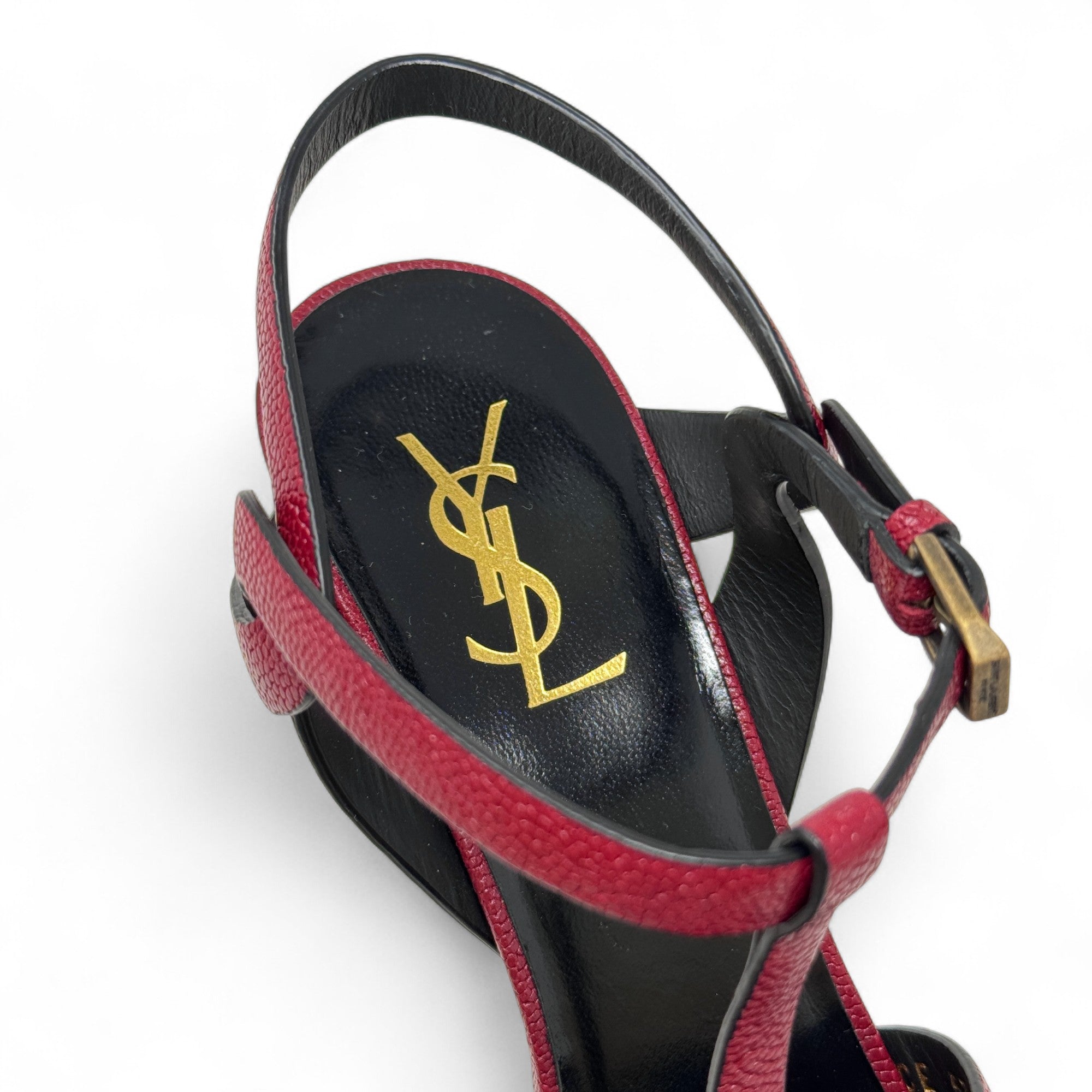 Saint Laurent Red Tribute Sandals 40