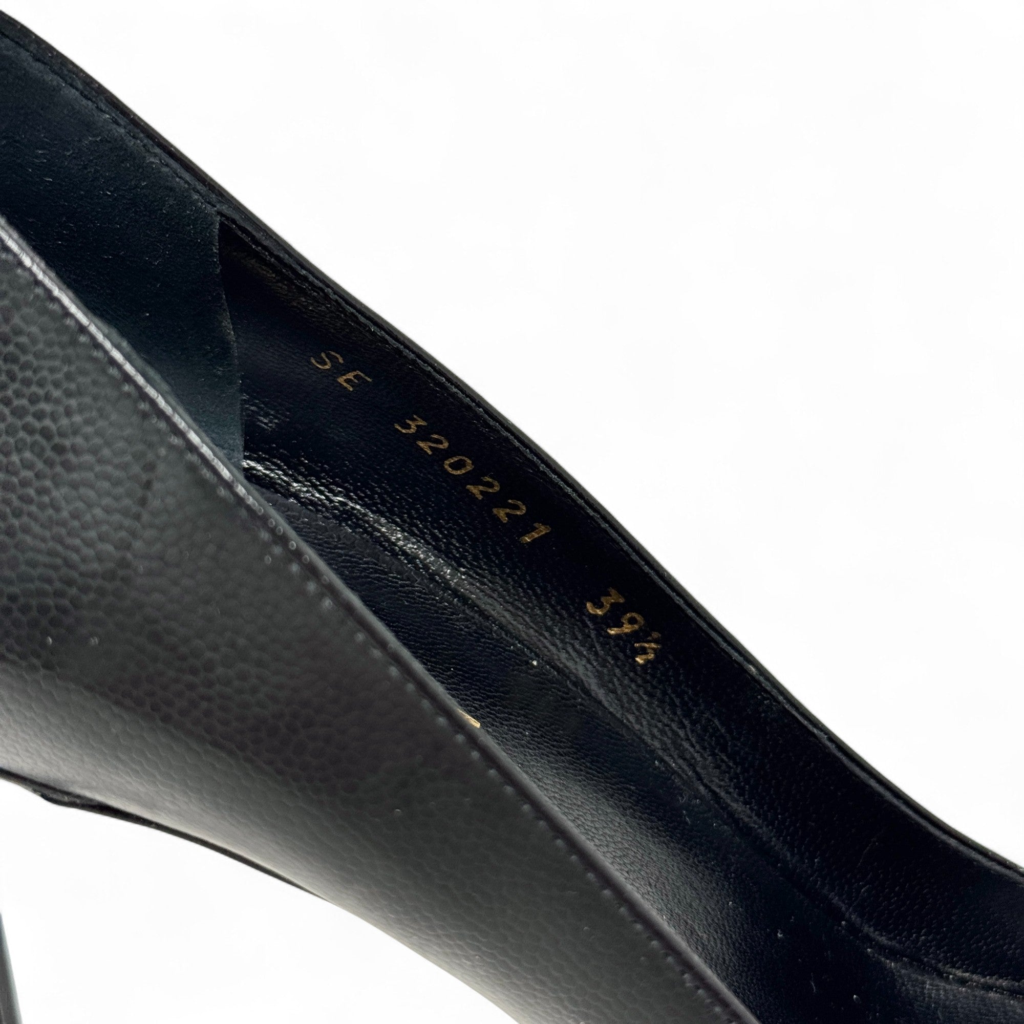 Saint Laurent Black Janis Pumps 39.5