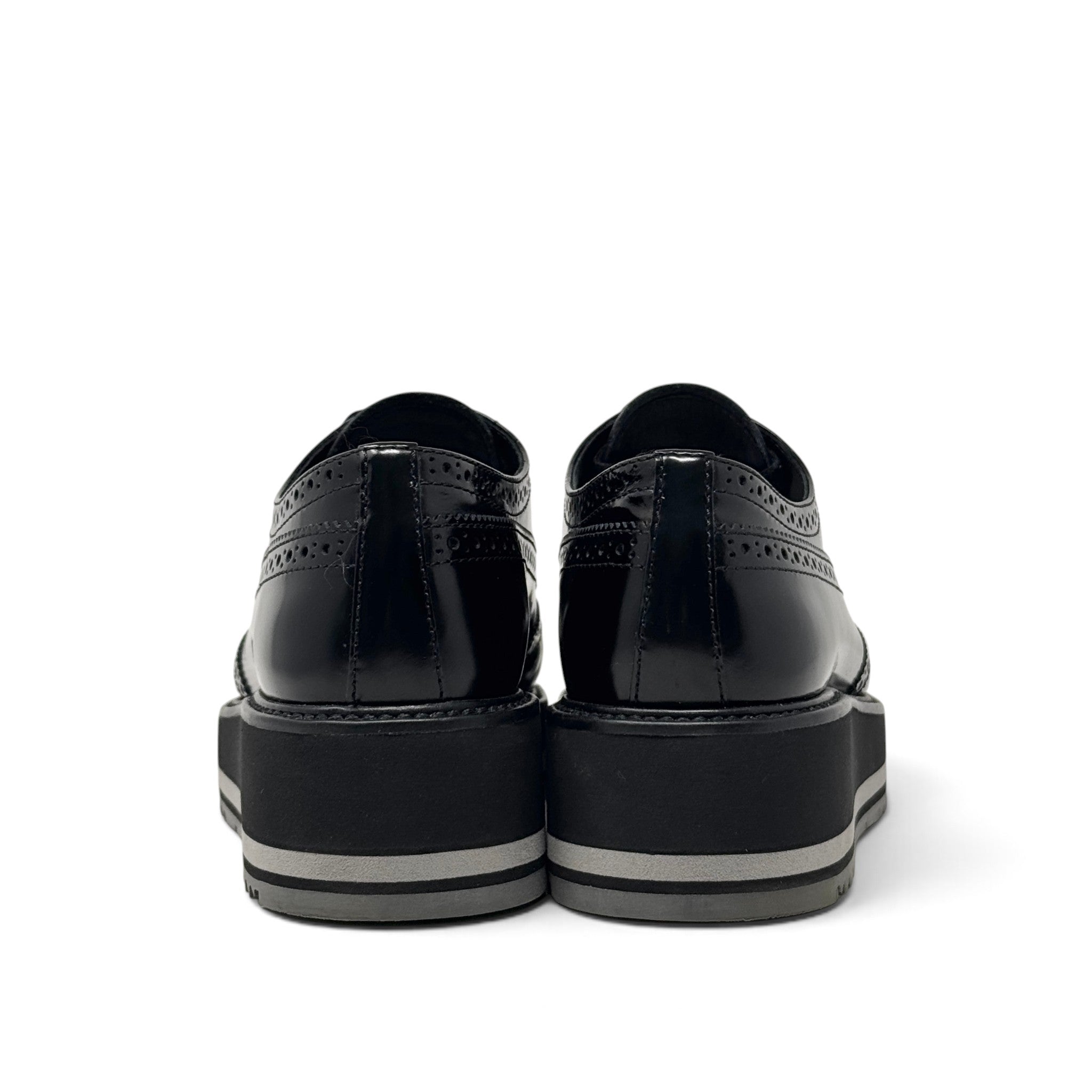 Prada Black Oxford Loafers 37