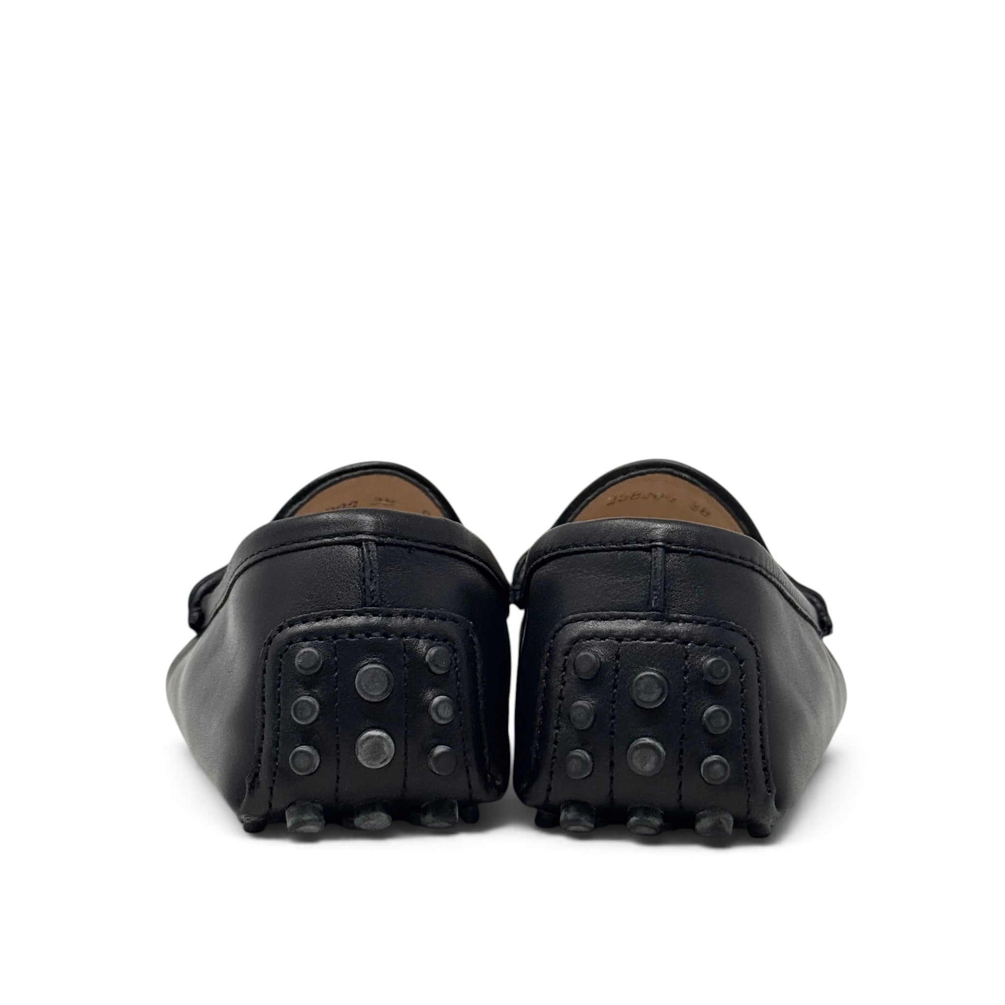 Gucci Black Horsebit Loafers 38