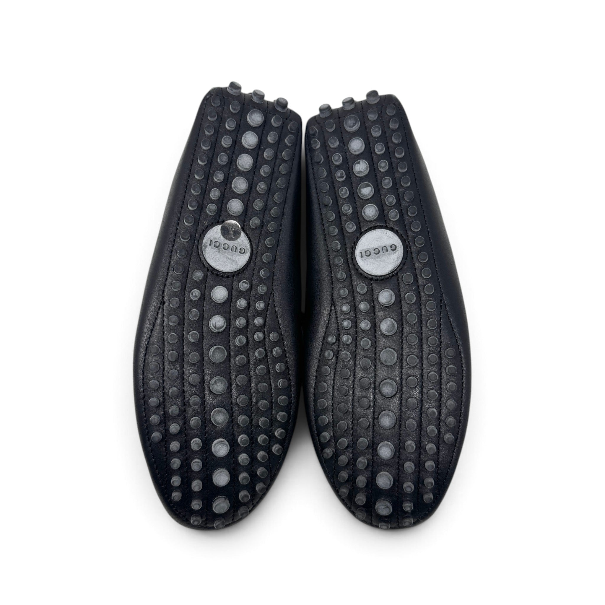 Gucci Black Horsebit Loafers 38