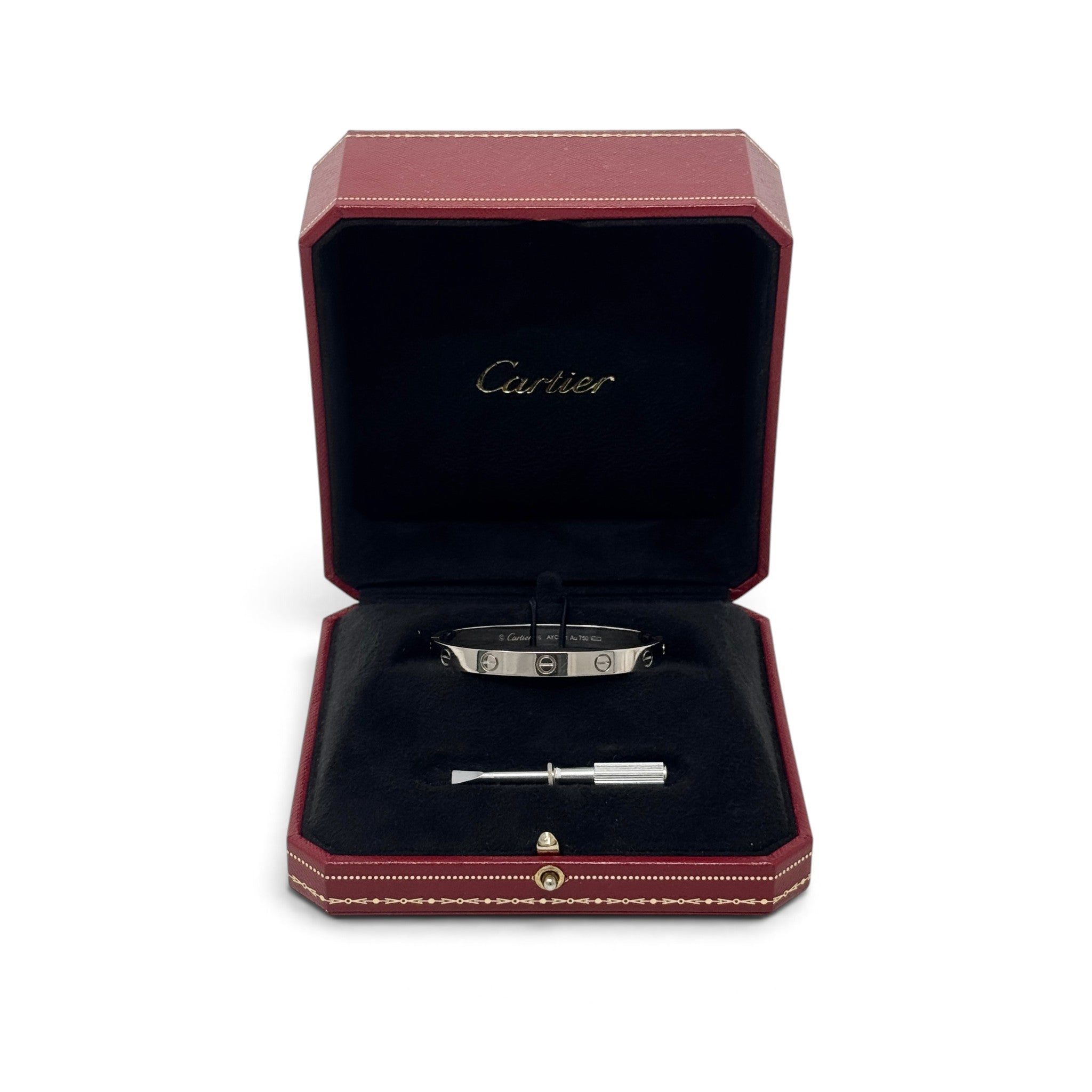 Cartier White Gold Love Bracelet 16
