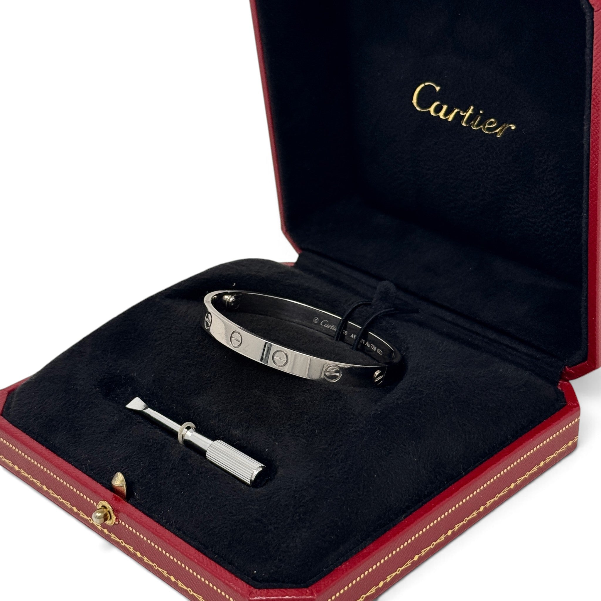Cartier White Gold Love Bracelet 16