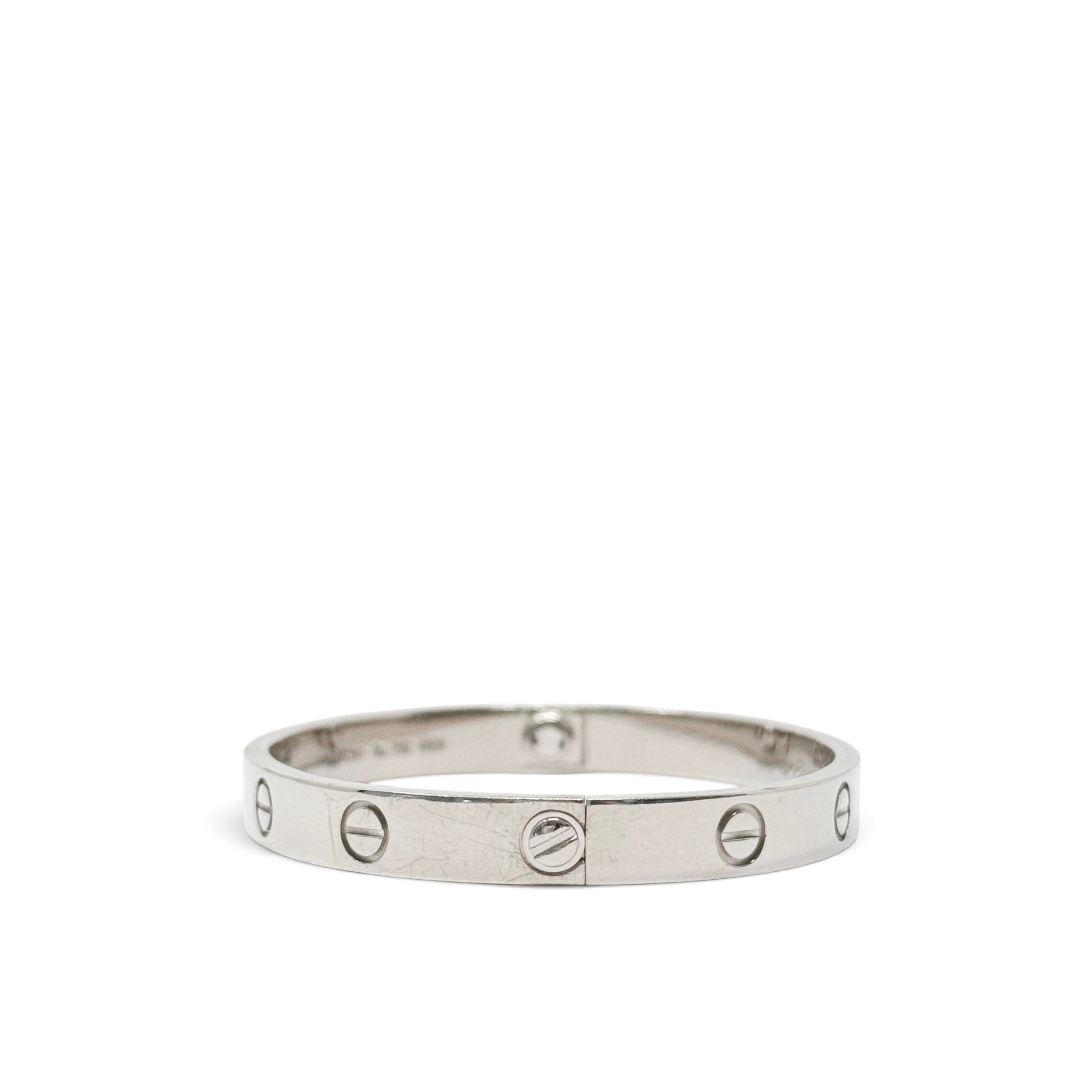 Cartier White Gold Love Bracelet 16