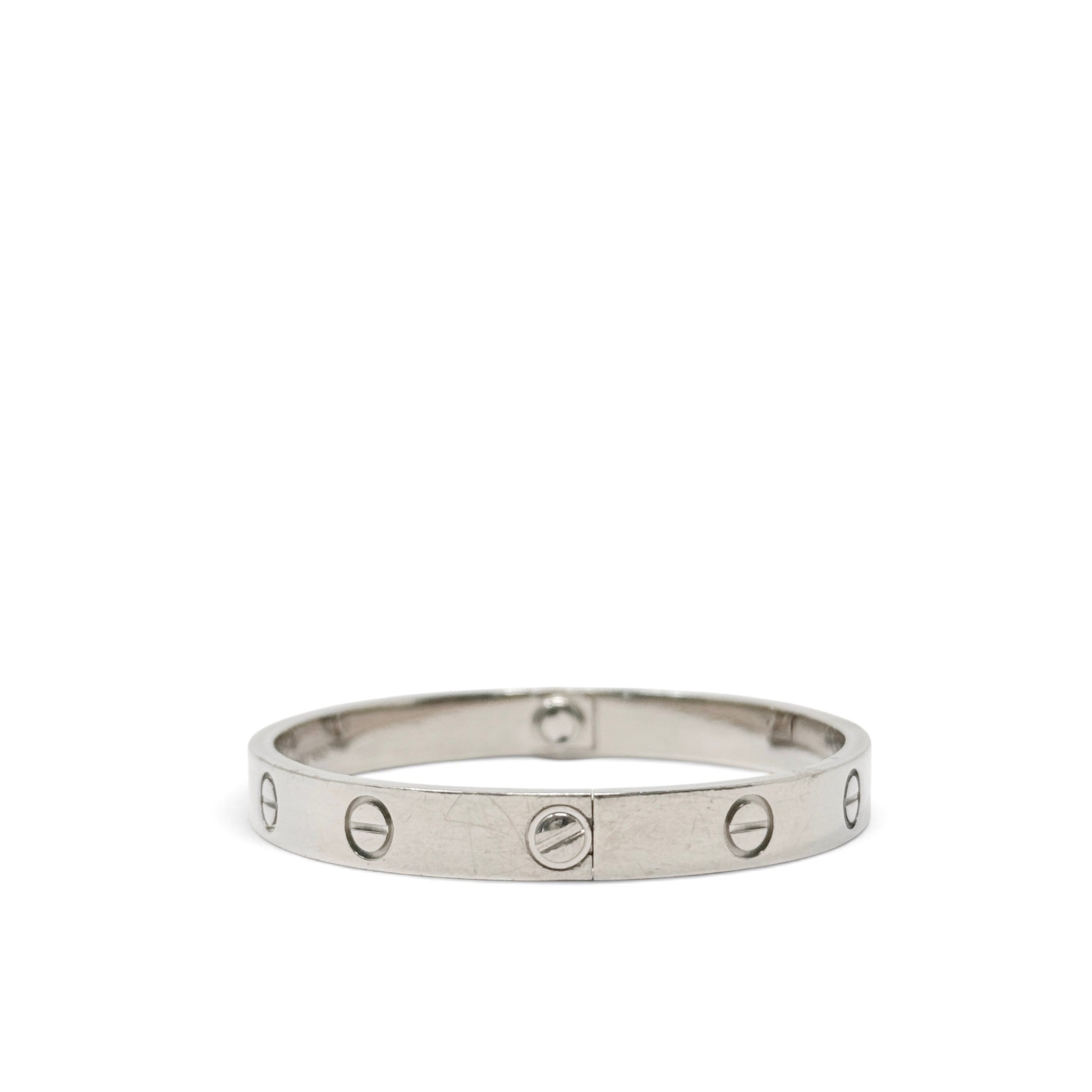 Cartier White Gold Love Bracelet 16