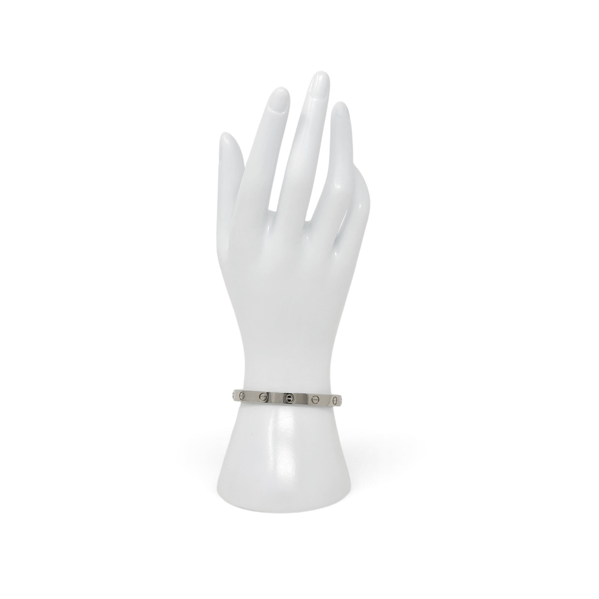 Cartier White Gold Love Bracelet 16