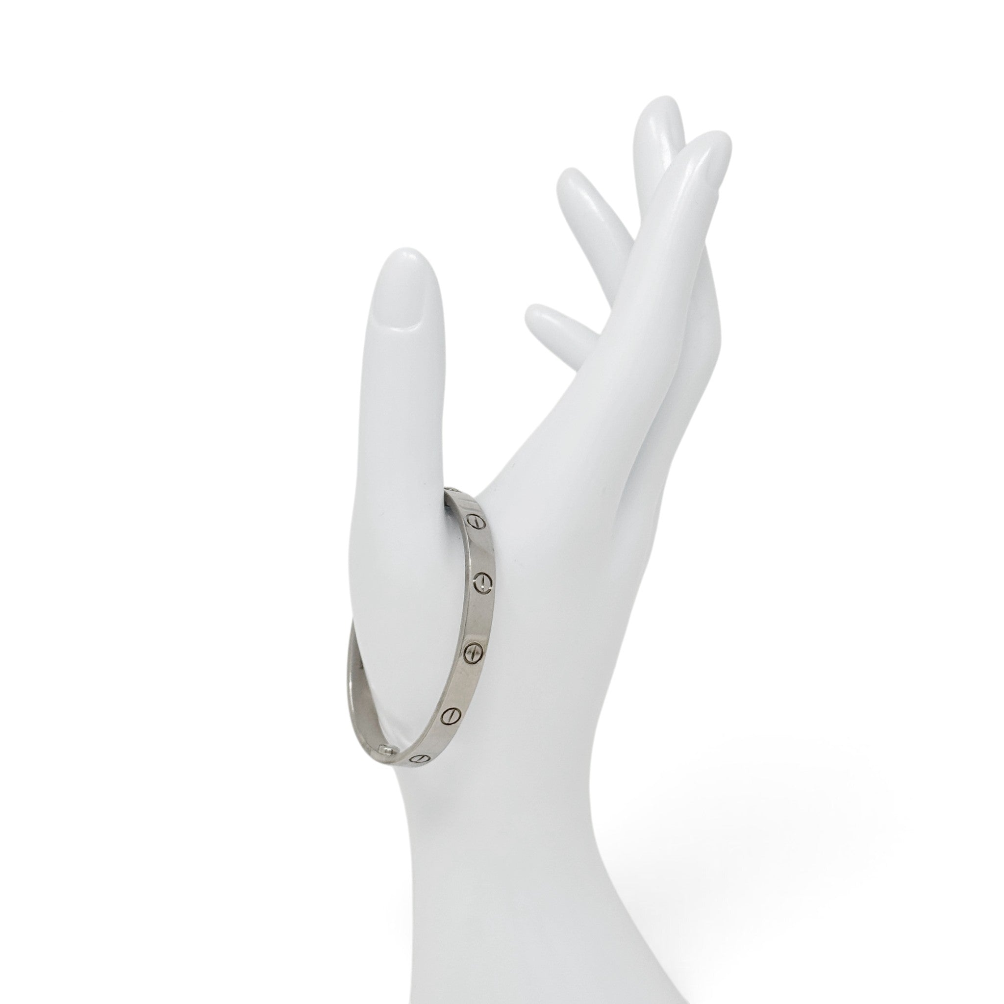 Cartier White Gold Love Bracelet 16