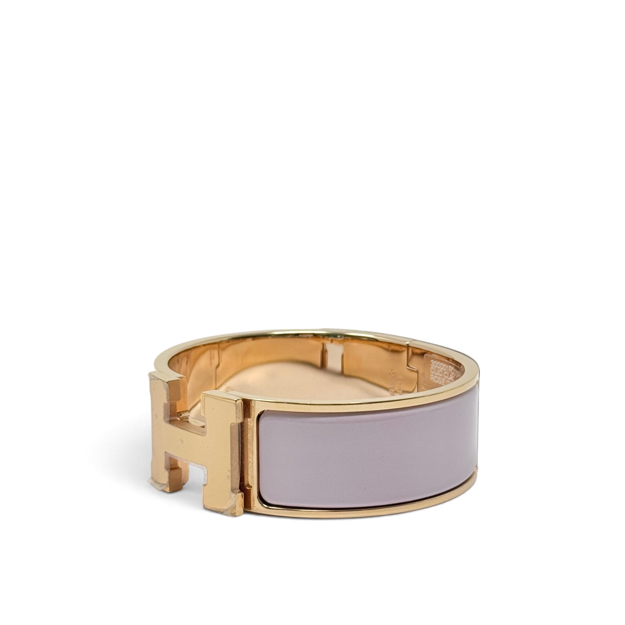 Hermes Rose Dragee Clic Clac H Bracelet GM
