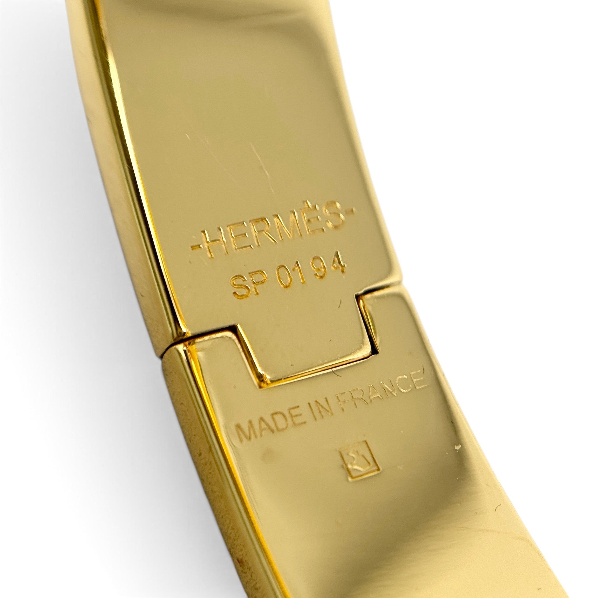 Hermes Blanc Clic H Bracelet PM
