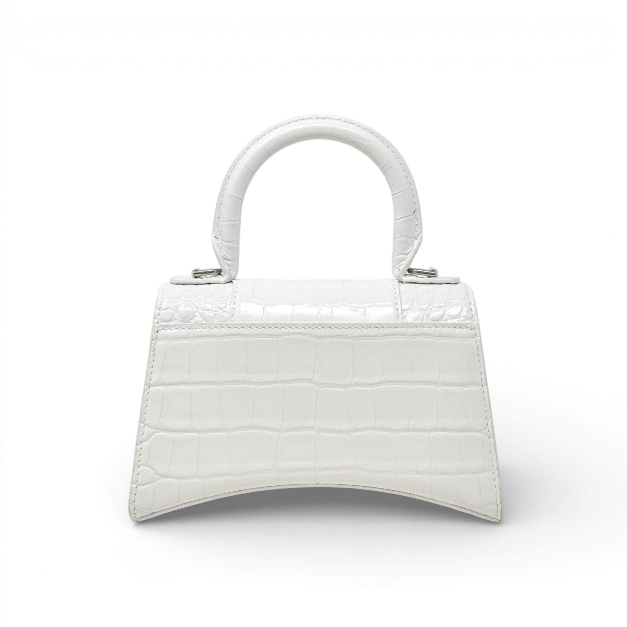 Balenciaga White XS Hourglass Bag