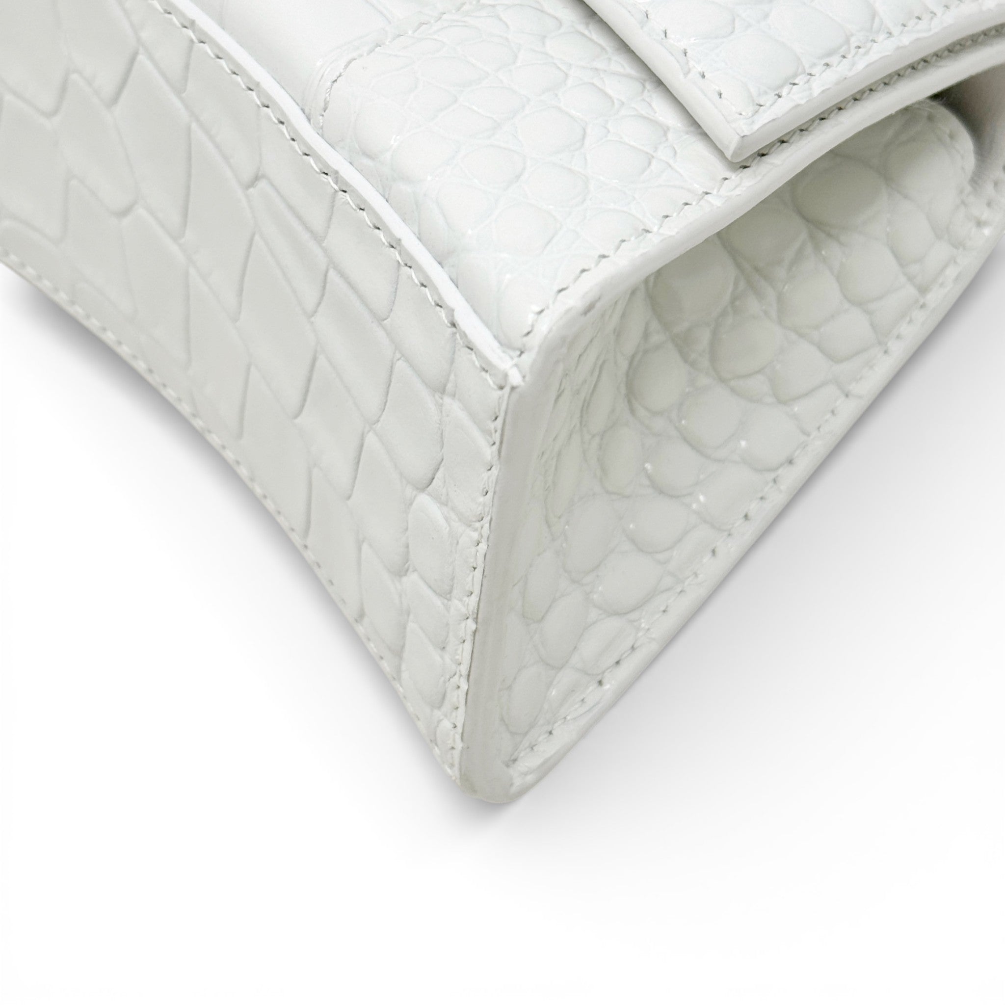 Balenciaga White XS Hourglass Bag