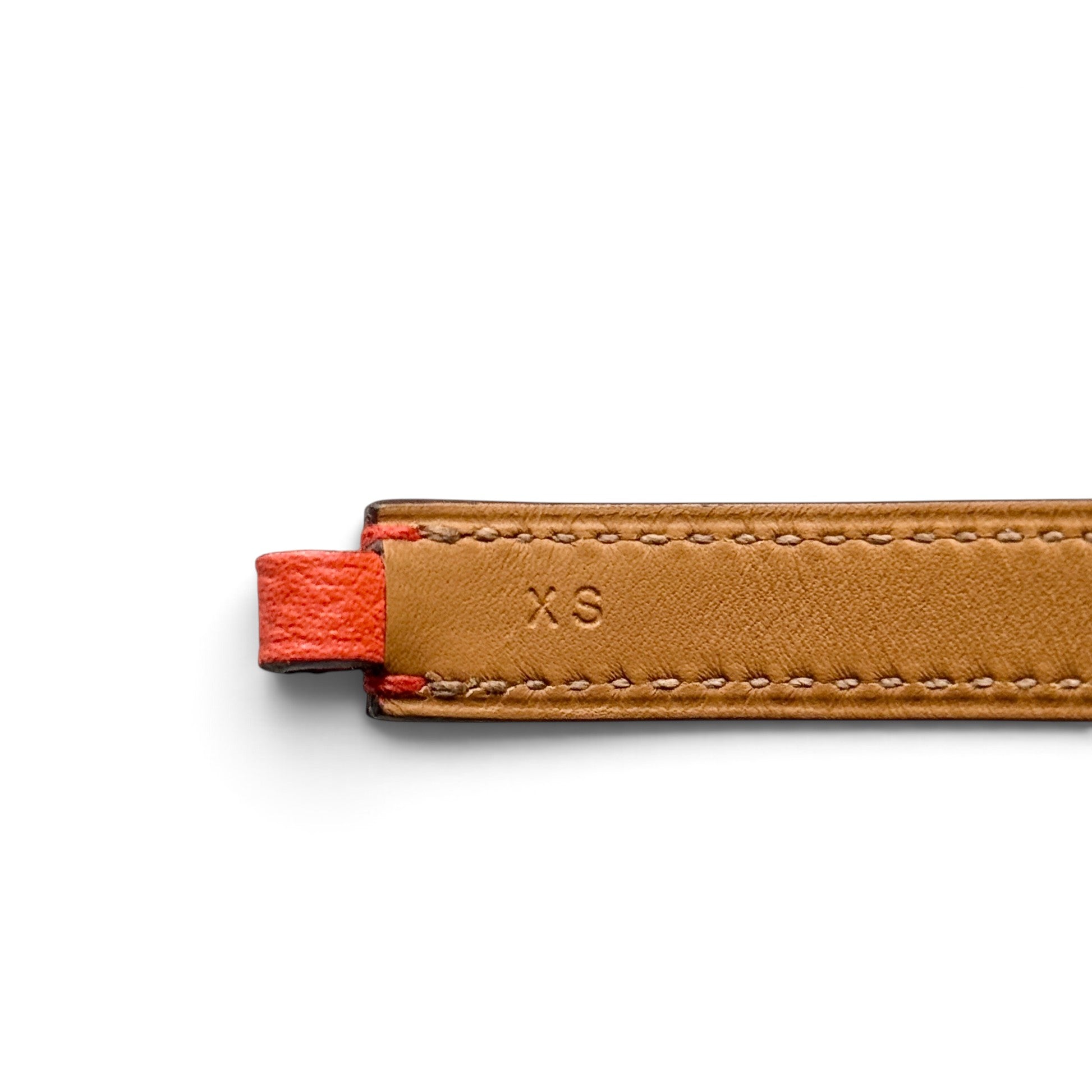 Hermes Rose Jaipur Epsom Rivale Double Tour Bracelet T1