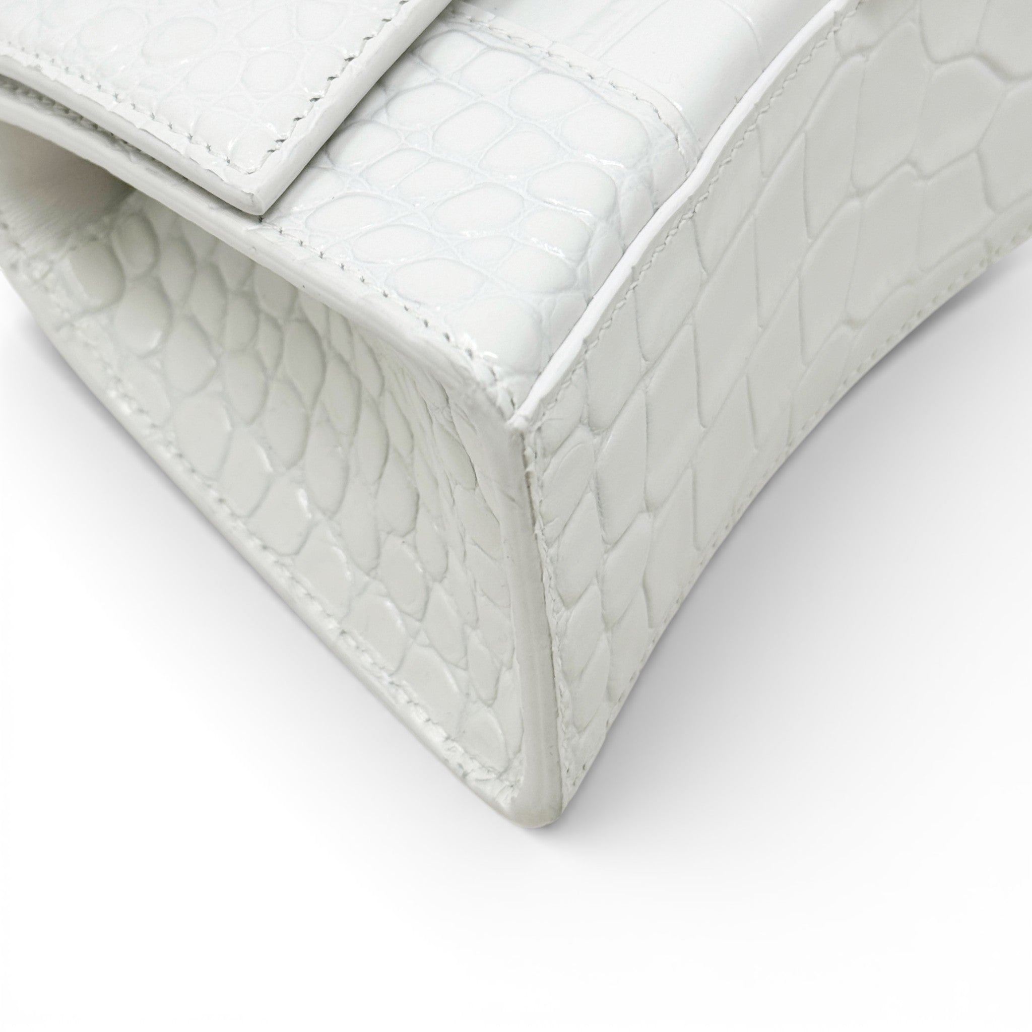 Balenciaga White XS Hourglass Bag