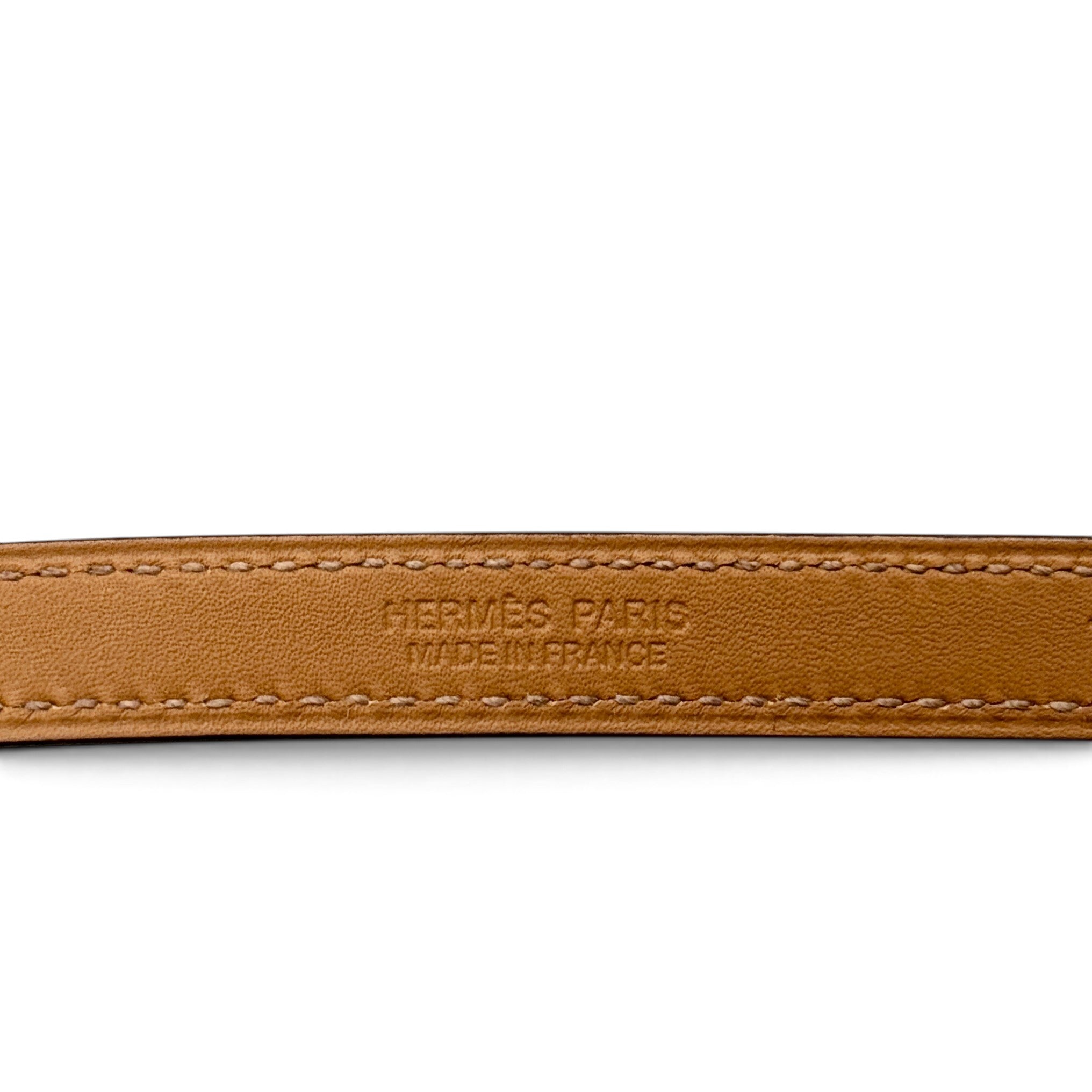 Hermes Rose Jaipur Epsom Rivale Double Tour Bracelet T1