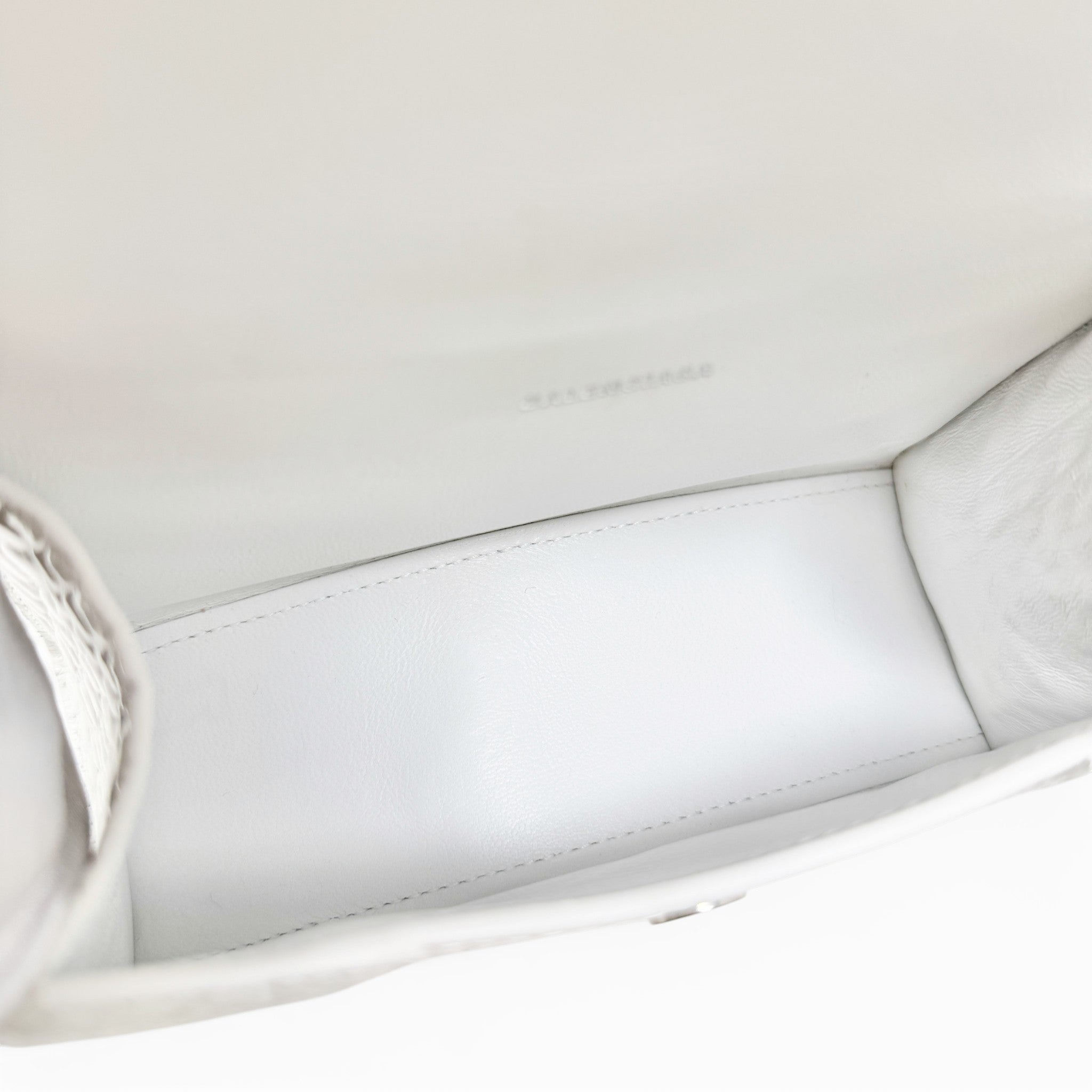 Balenciaga White XS Hourglass Bag