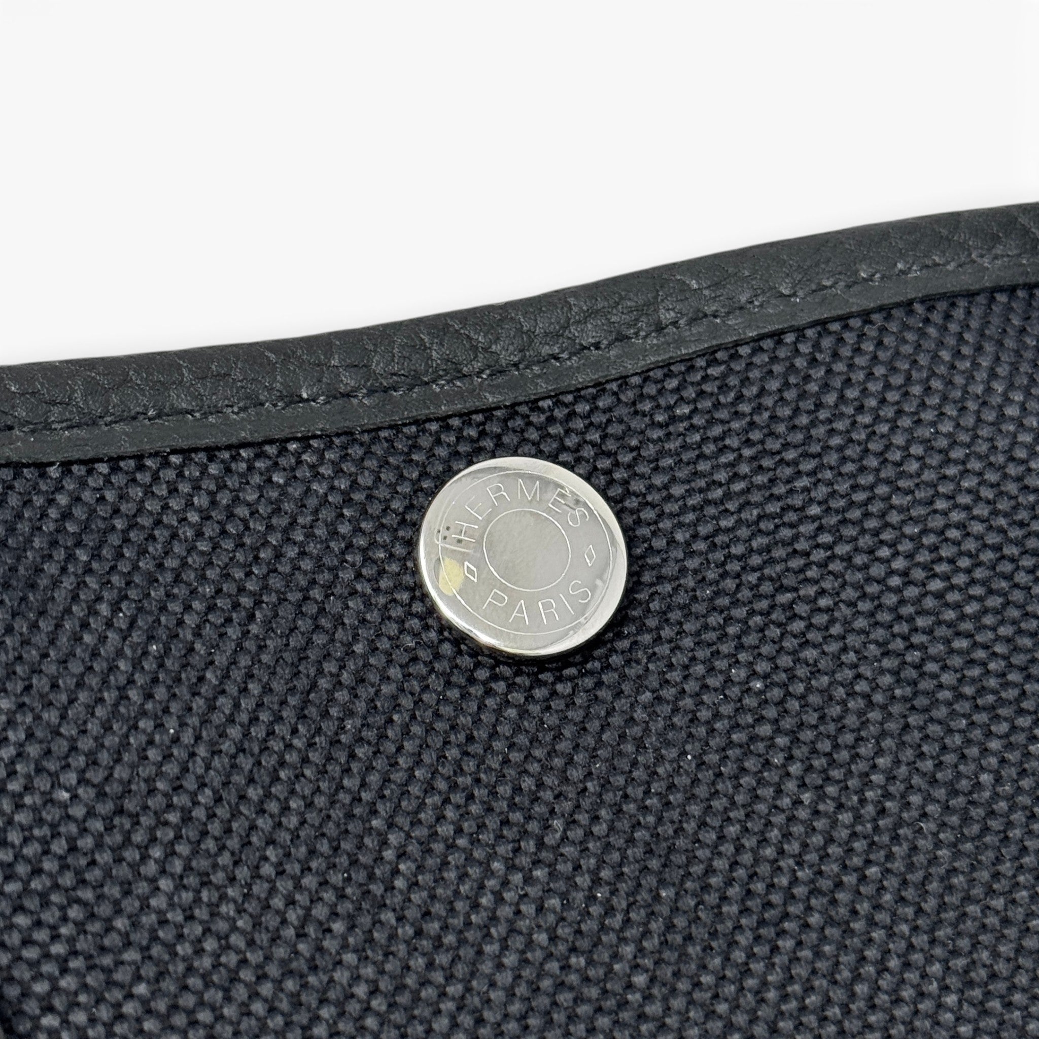 Hermes Noir Toile Garden Party 30
