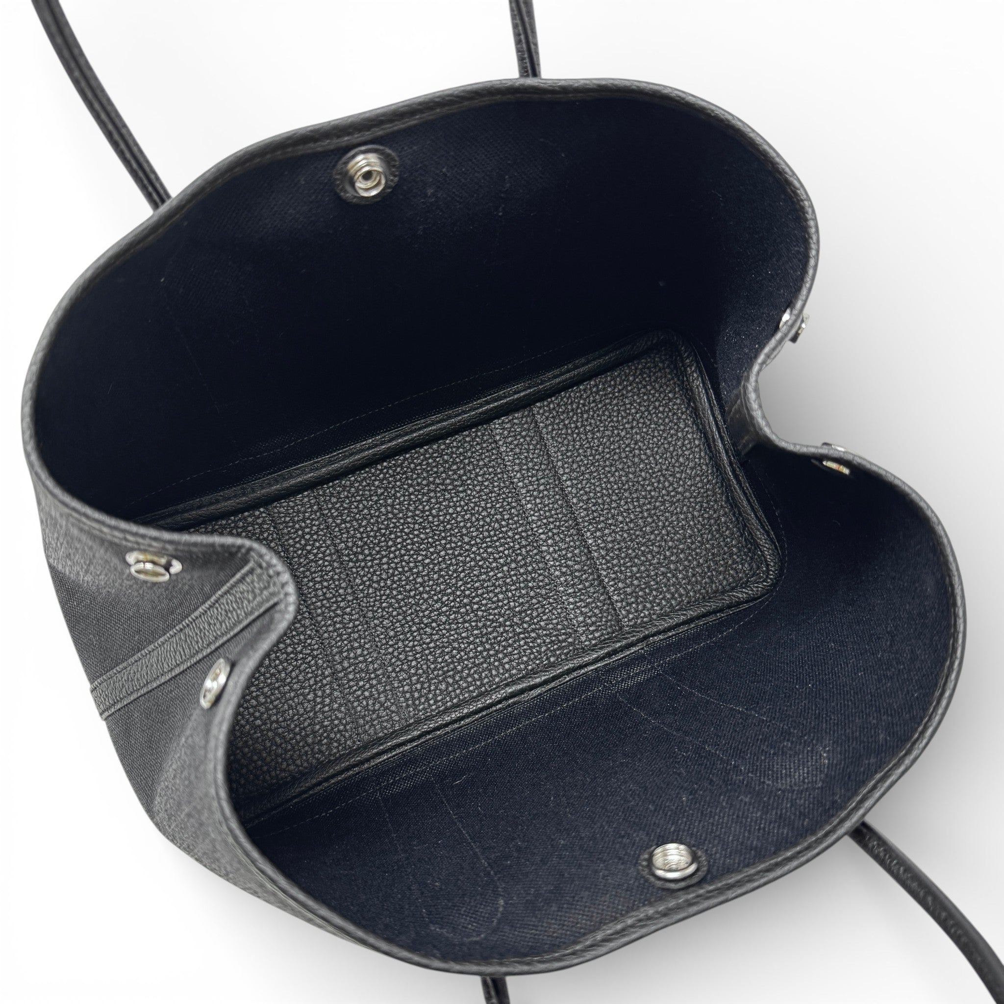 Hermes Noir Toile Garden Party 30