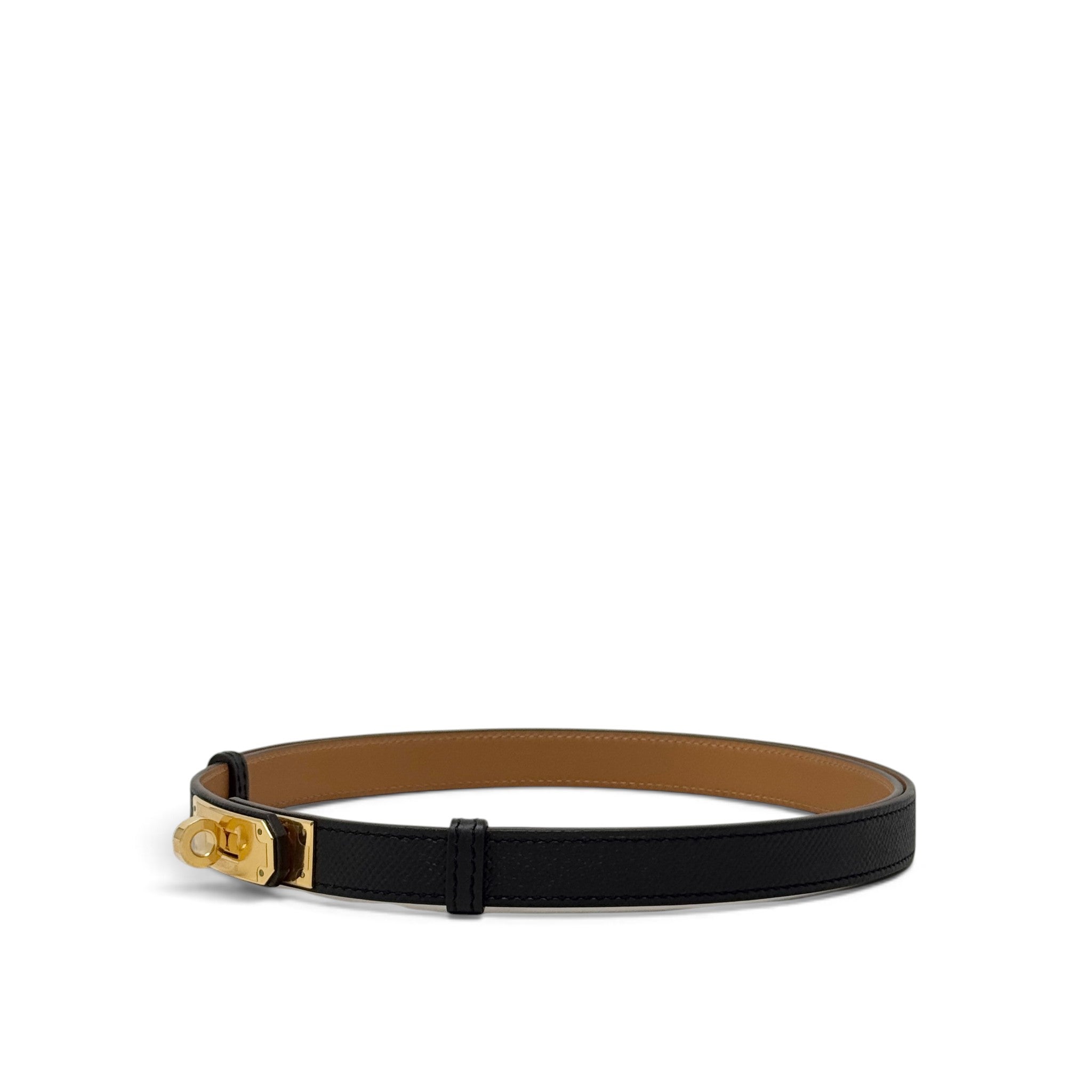 Hermes Noir Epsom Kelly Pocket 18 Belt