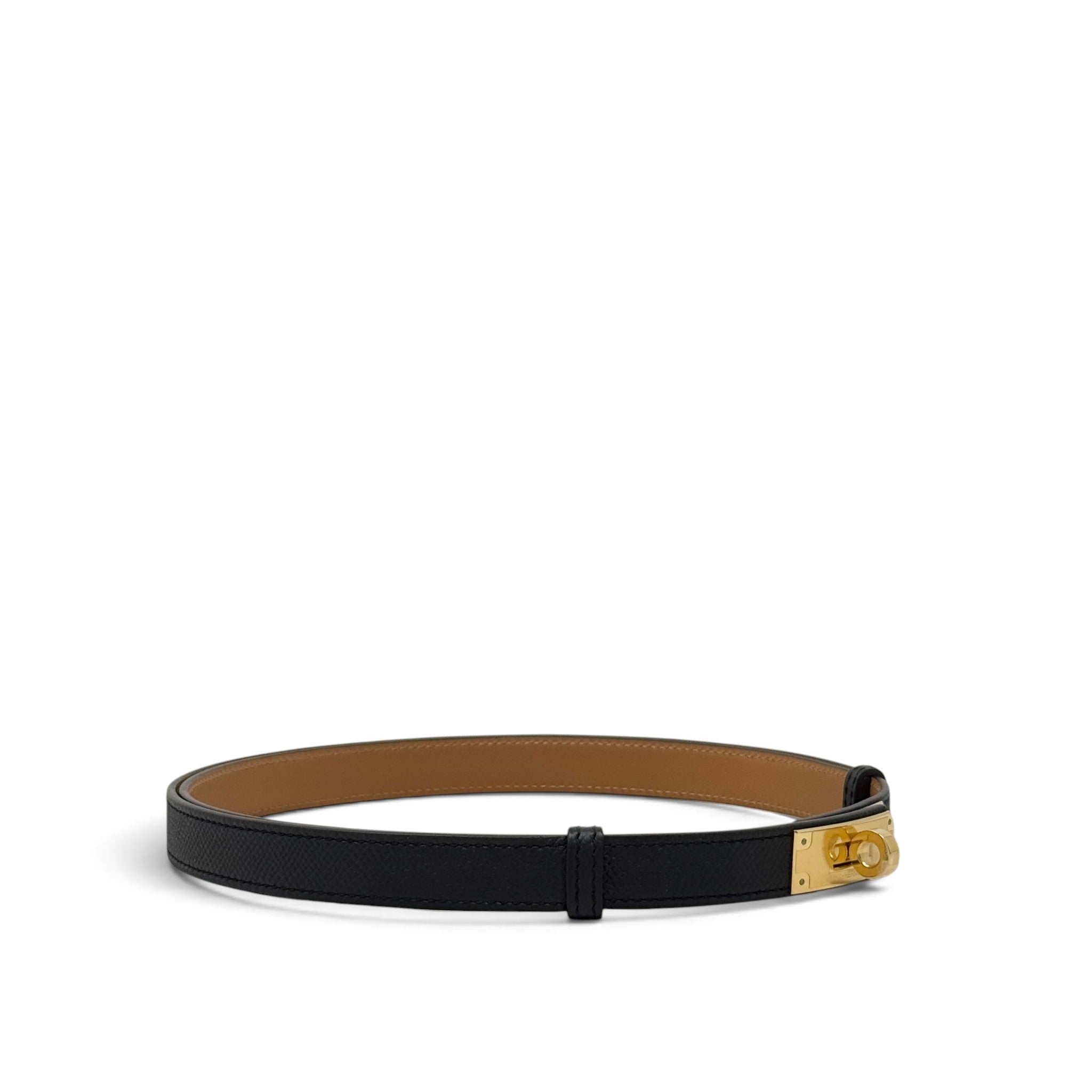 Hermes Noir Epsom Kelly Pocket 18 Belt