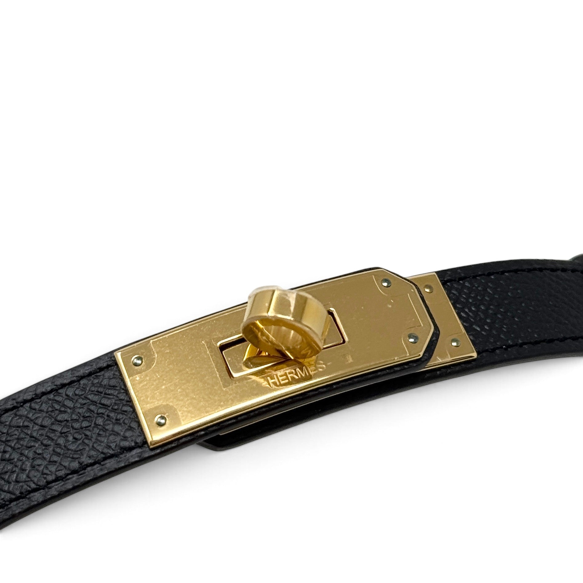 Hermes Noir Epsom Kelly Pocket 18 Belt