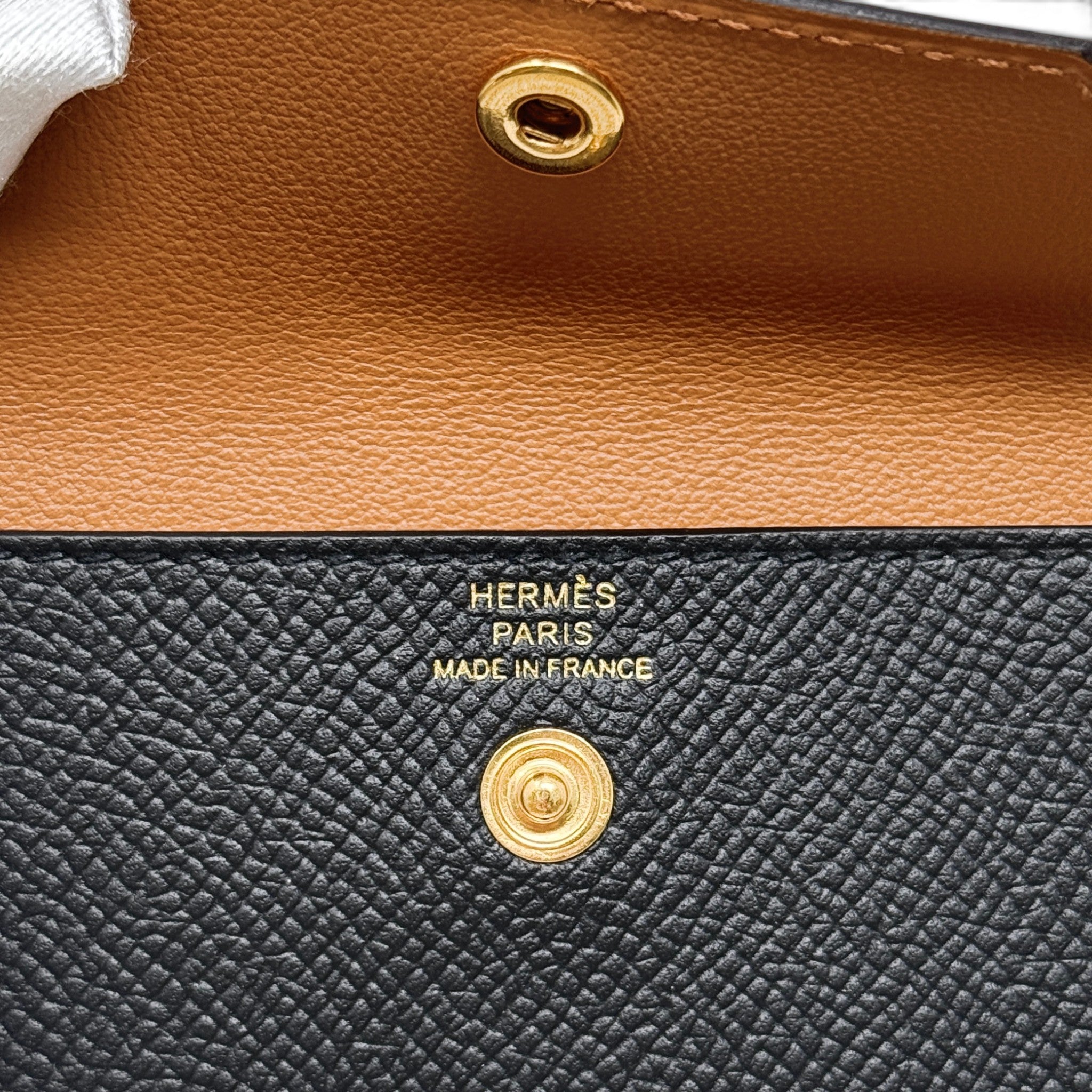 Hermes Noir Epsom Kelly Pocket 18 Belt