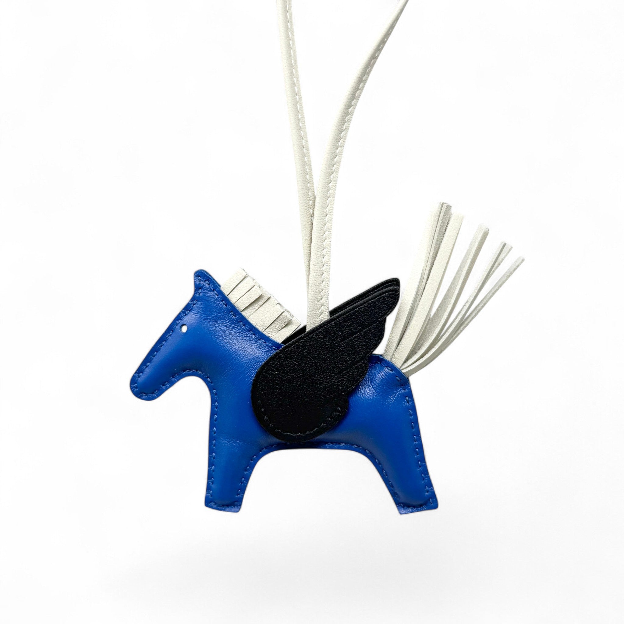 Hermes Bleu France Rodeo Pegase Charm PM