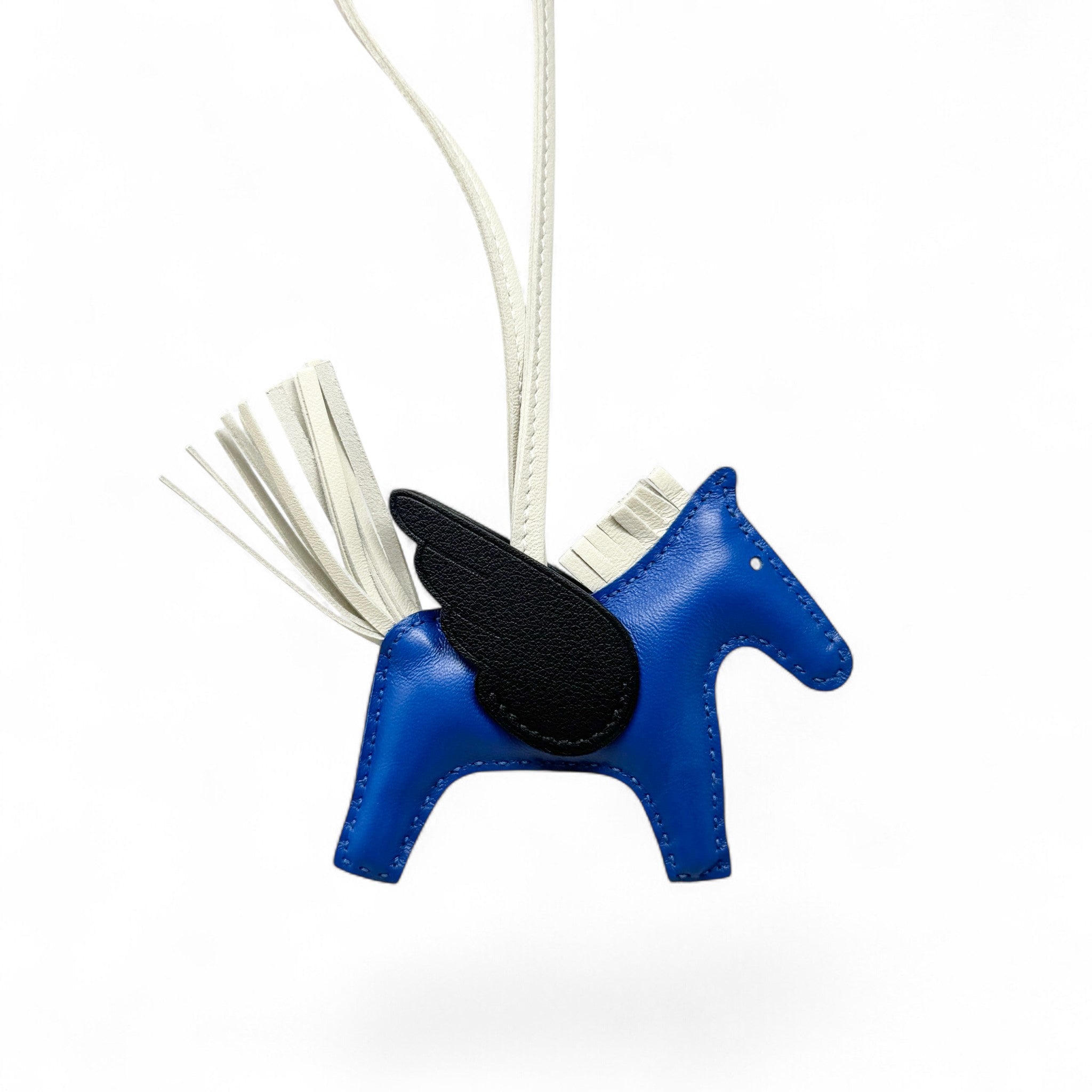Hermes Bleu France Rodeo Pegase Charm PM