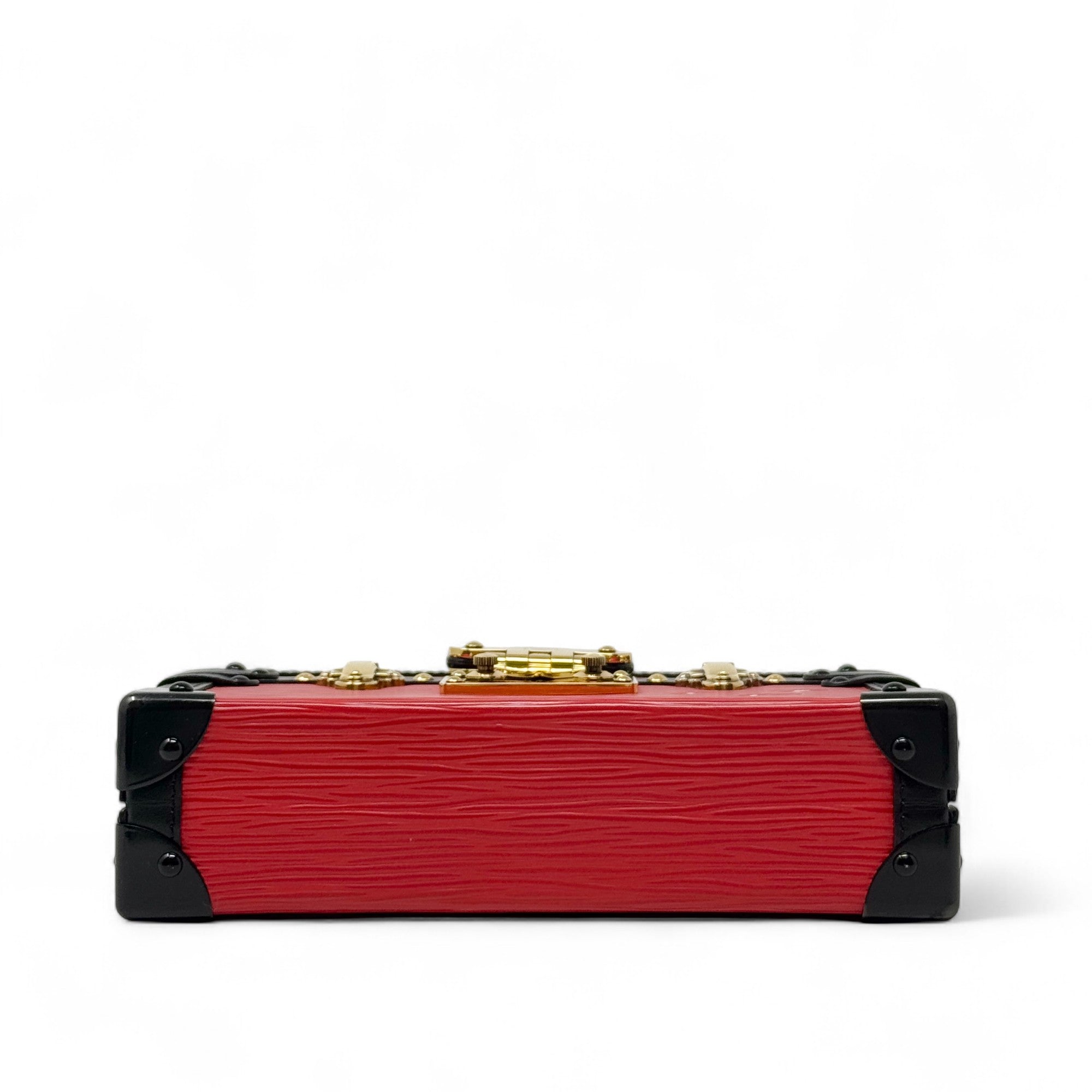 Louis Vuitton Red Epi Petite Malle Bag