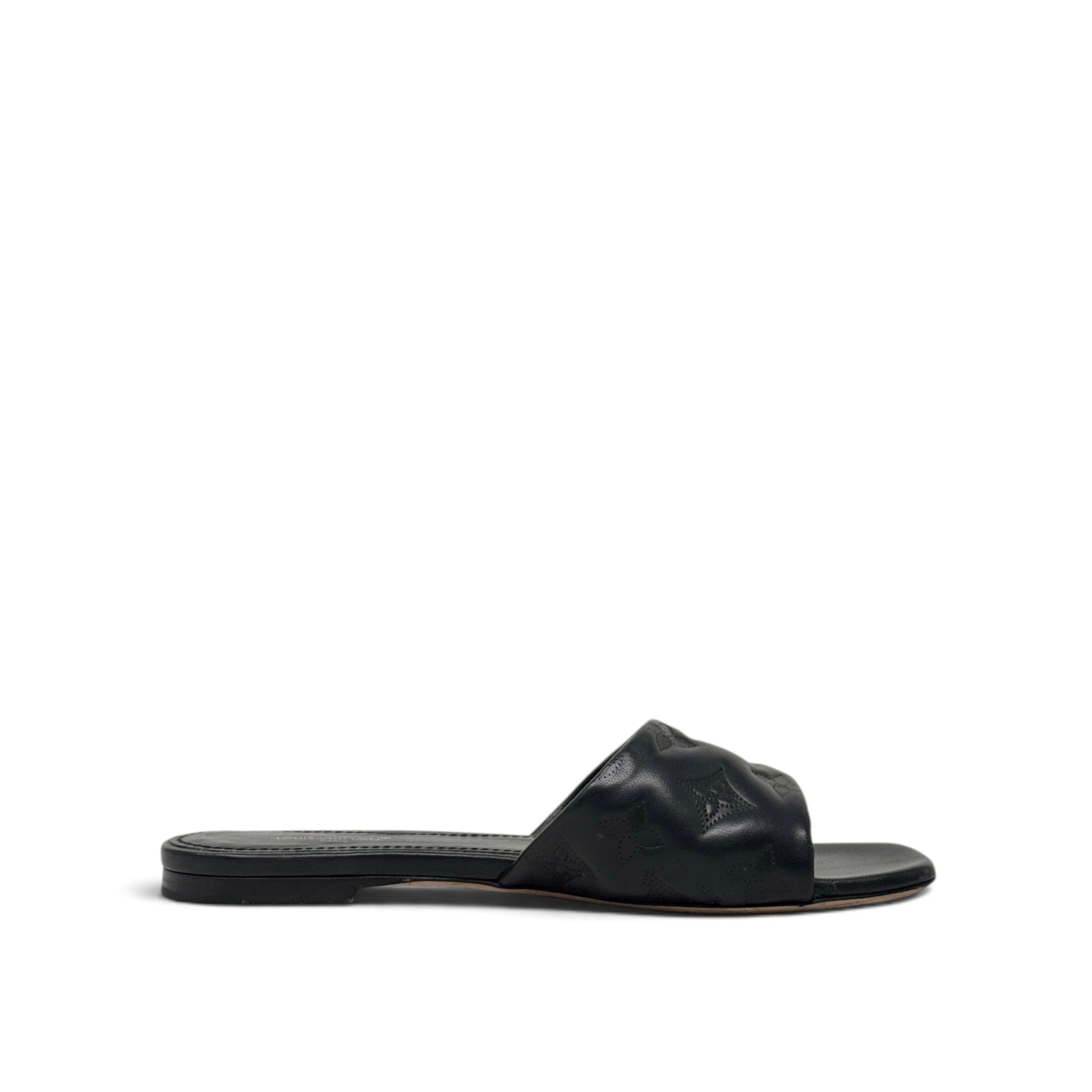 Louis Vuitton Black Neo Revival Mules 37
